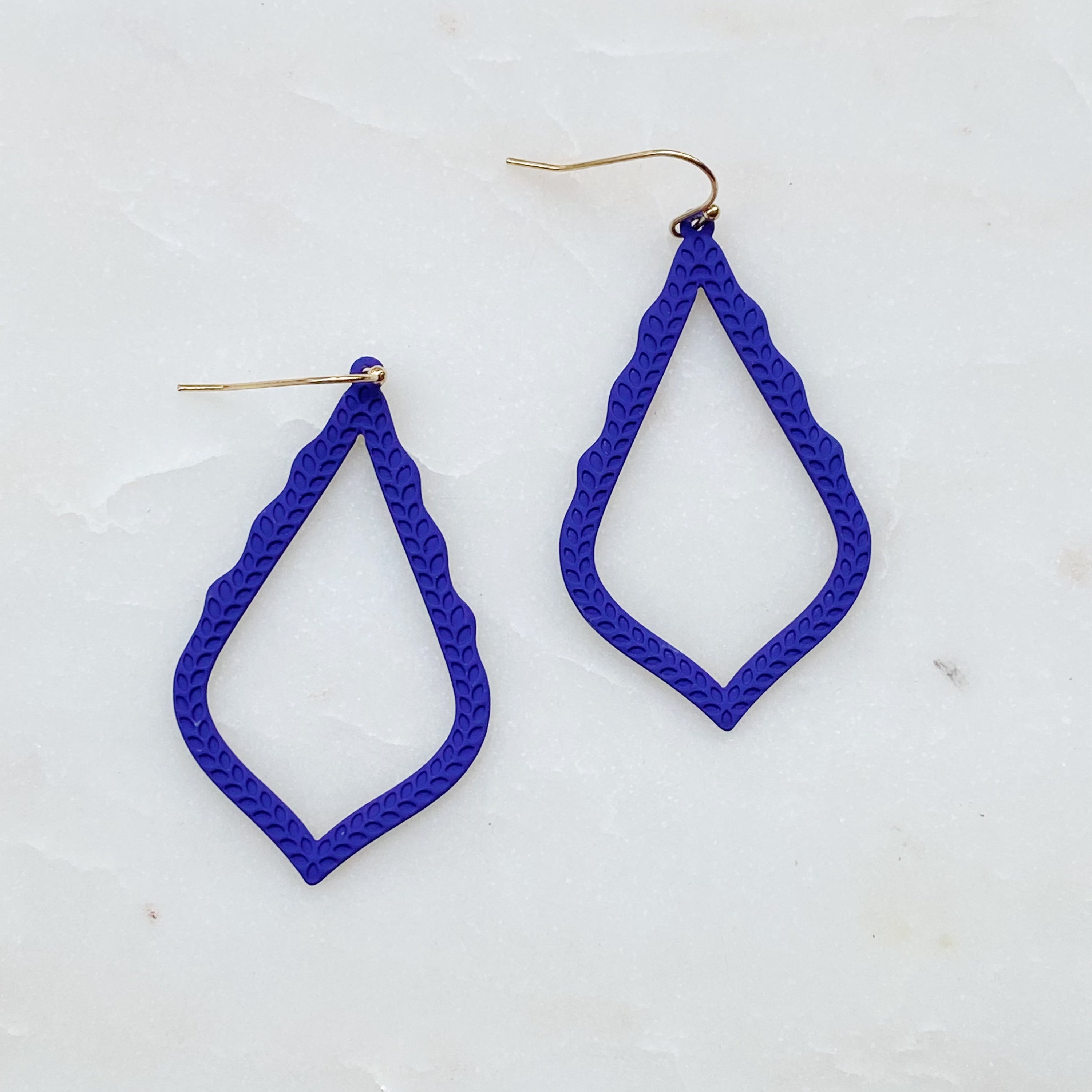 True To The Game Earrings featuring vibrant colors and a lightweight fish hook design, perfect for game day.