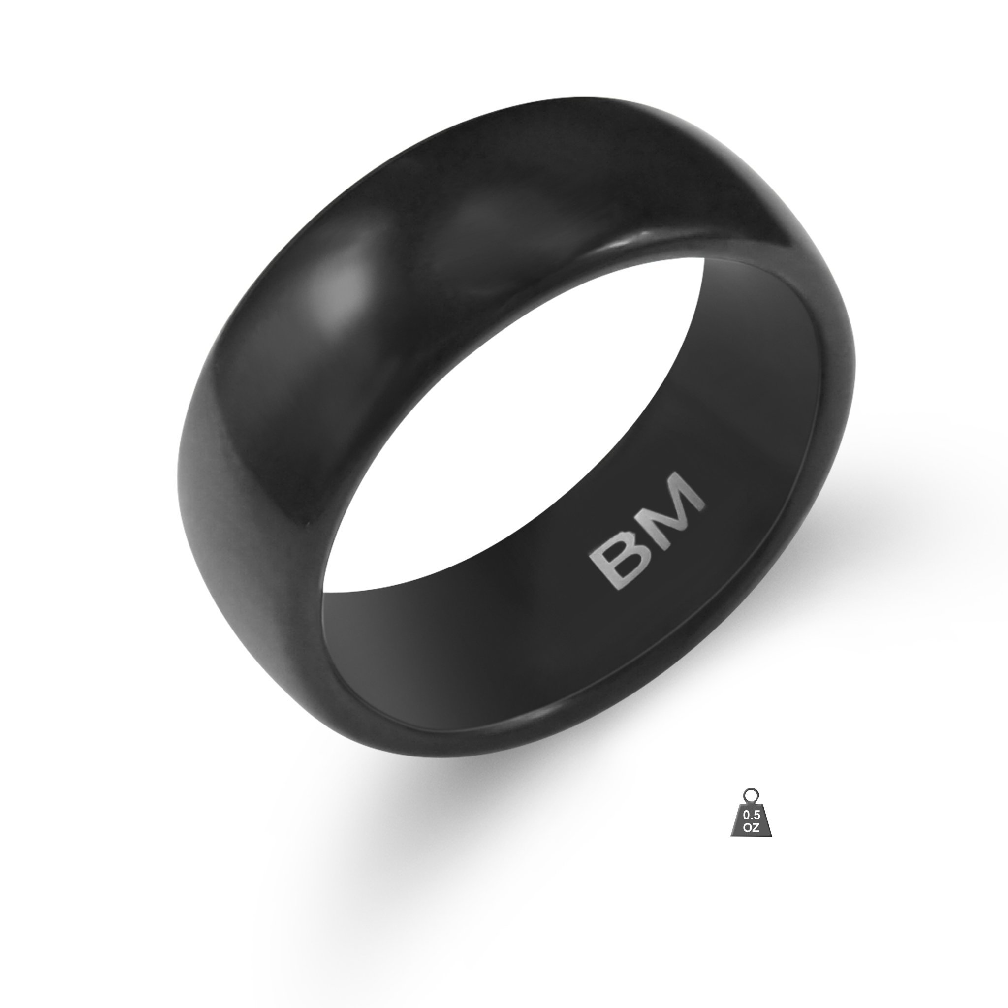 Stylish tungsten ring for men with a polished finish, showcasing its modern design and durability.