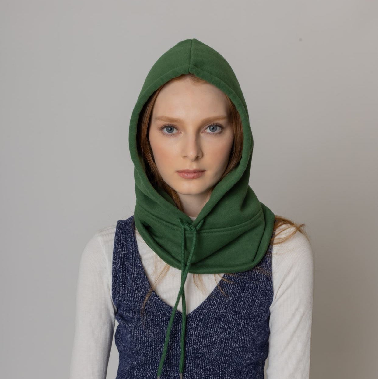 Under Jacket Hoodie Snood in stylish design, showcasing its cozy fabric and versatile wearability.