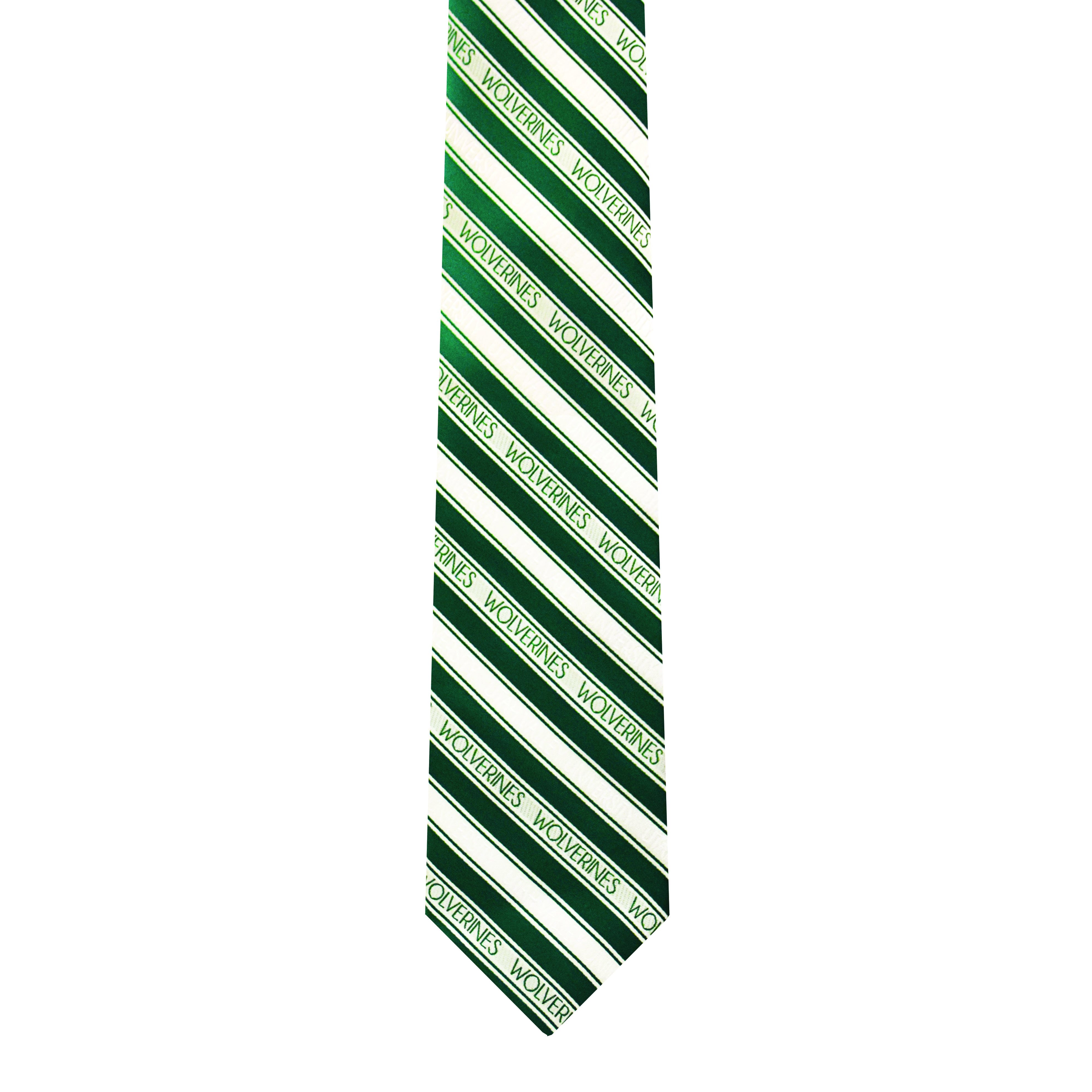 Utah Valley University UVU Youth Tie featuring a trendy striped design, made from durable microfiber, perfect for young fans.