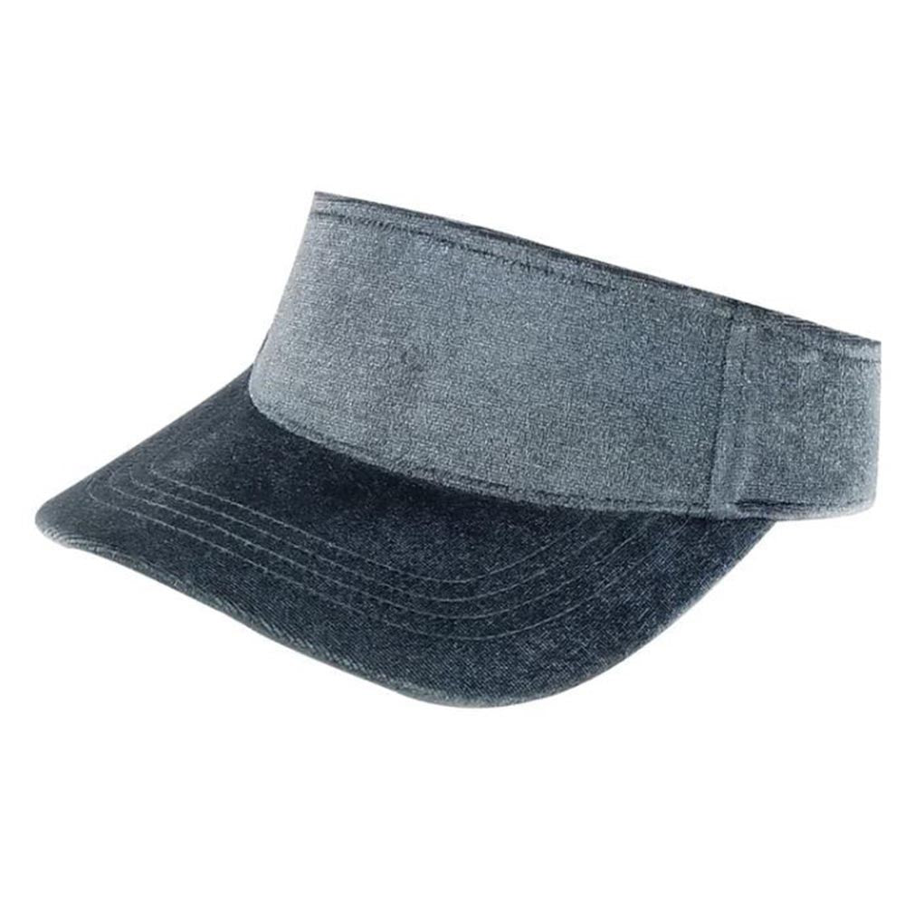 A pack of six stylish velvet sun visor hats in various colors, featuring a curved visor and velcro closure, perfect for sun protection.