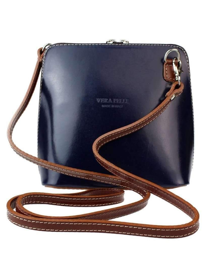 Vera Leather Bag in various colors, showcasing its handmade Italian craftsmanship and stylish design.