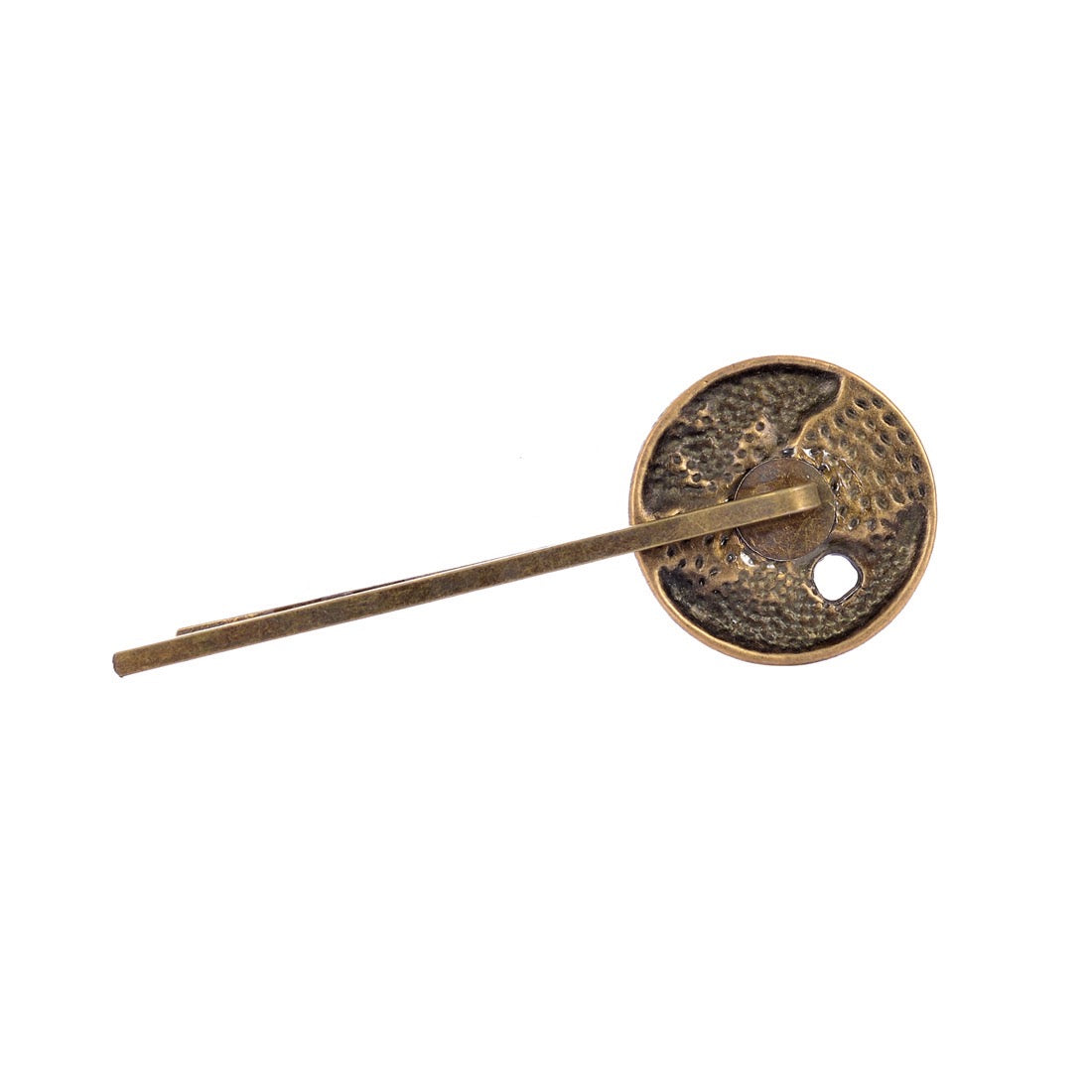 Vintage Clock Movement Hair Clip made of alloy, featuring intricate clock design and secure clasp for stylish hair styling.