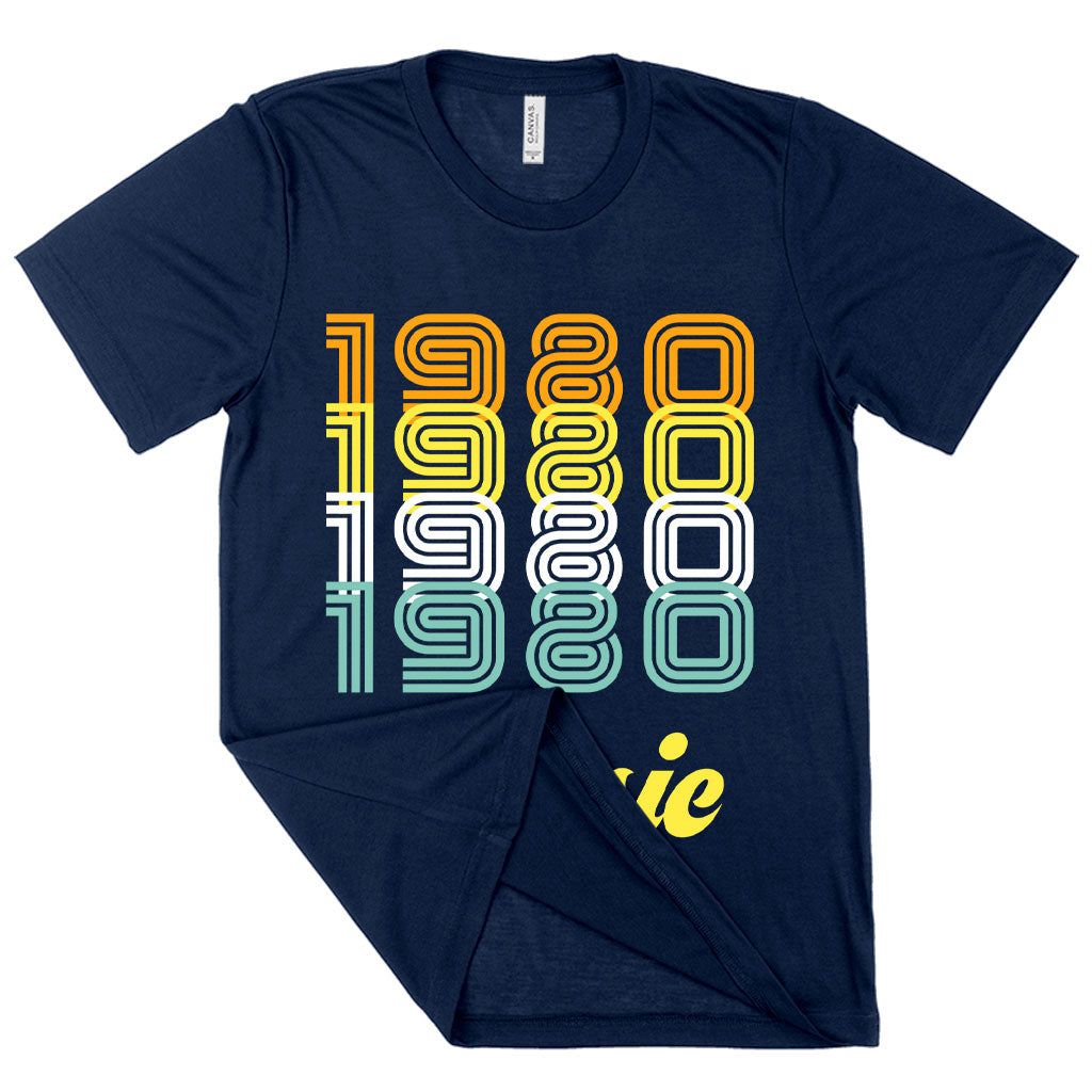 Viscose 1980 Classic T-Shirt in various colors, showcasing its soft fabric and unisex design.