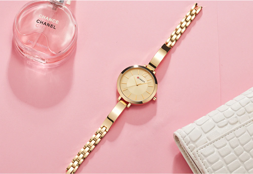 Vivacious Women Watch I 551082 featuring a stylish design with a hard-flex mineral crystal and adjustable links.