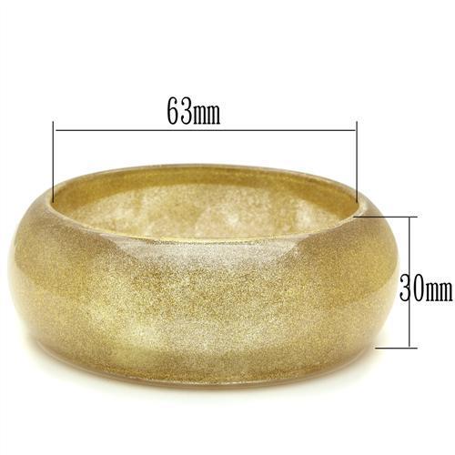 VL037 Resin Bangle featuring a brown synthetic stone, showcasing its elegant design and lightweight structure.