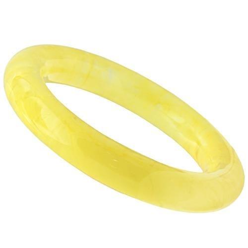 VL049 Resin Bangle with a sleek, minimalist design, showcasing its lightweight and elegant structure without any stones.