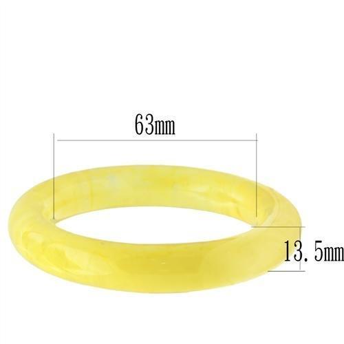 VL049 Resin Bangle with a sleek, minimalist design, showcasing its lightweight and elegant structure without any stones.