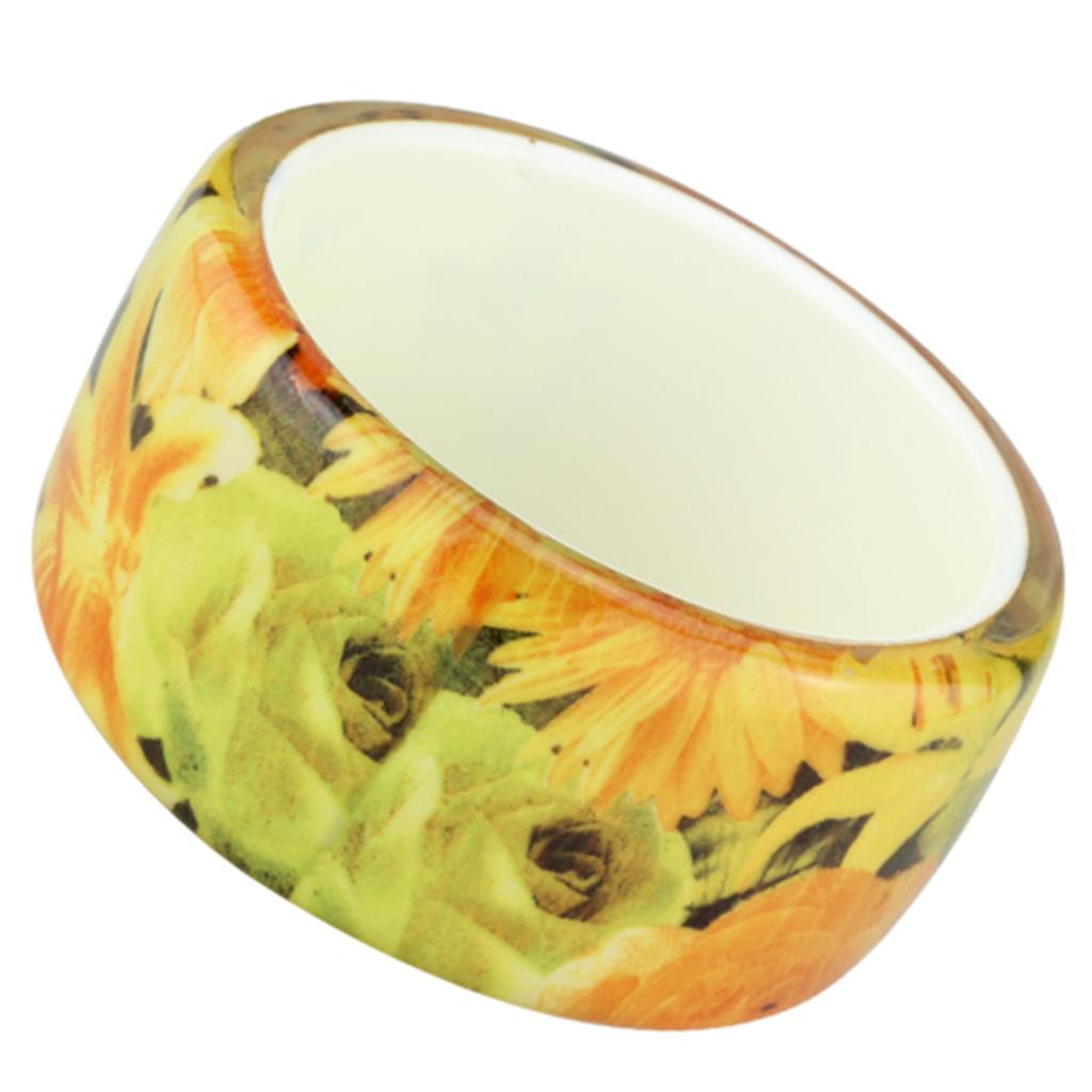 VL123 Resin Bangle with No Stone, showcasing a vibrant multi-color design, perfect for stylish accessorizing.