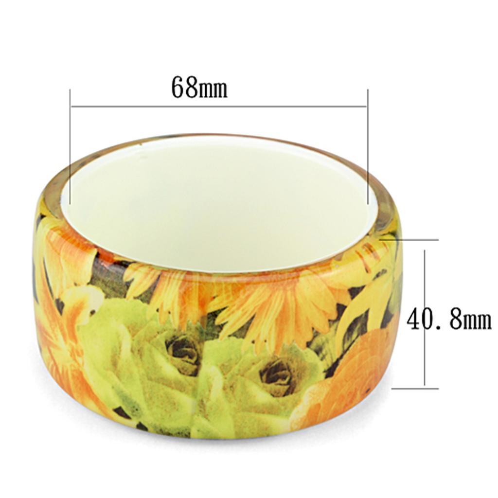 VL123 Resin Bangle with No Stone, showcasing a vibrant multi-color design, perfect for stylish accessorizing.