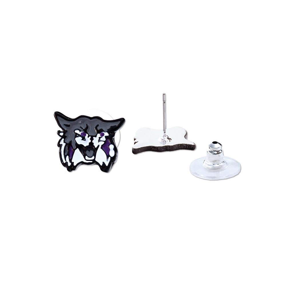 Weber Fan Wildcat Earrings featuring stainless steel posts and trendy design, perfect for Wildcats supporters.