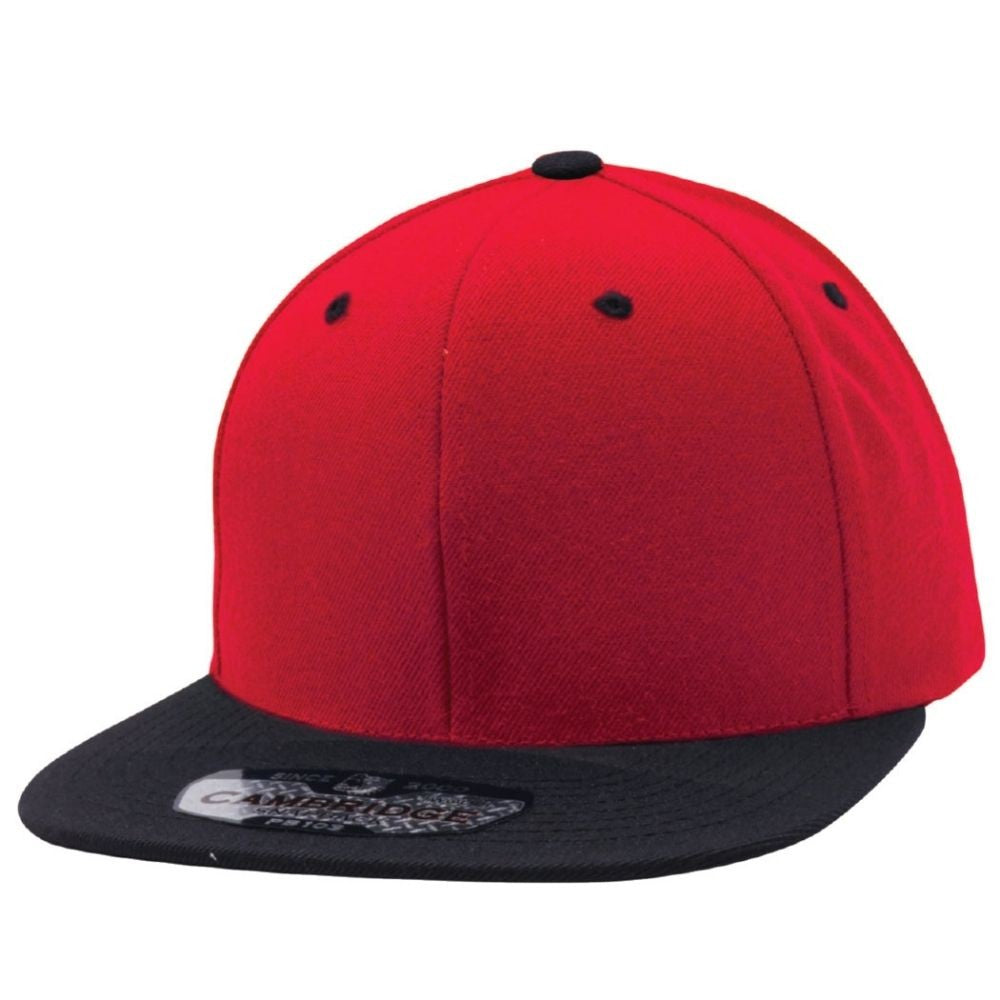 A pack of six stylish wool blend snapback hats featuring a high profile crown and flat visor, perfect for casual wear.