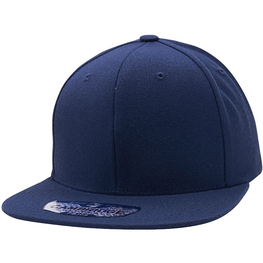 A pack of six stylish wool blend snapback hats featuring a high profile crown and flat visor, perfect for casual wear.