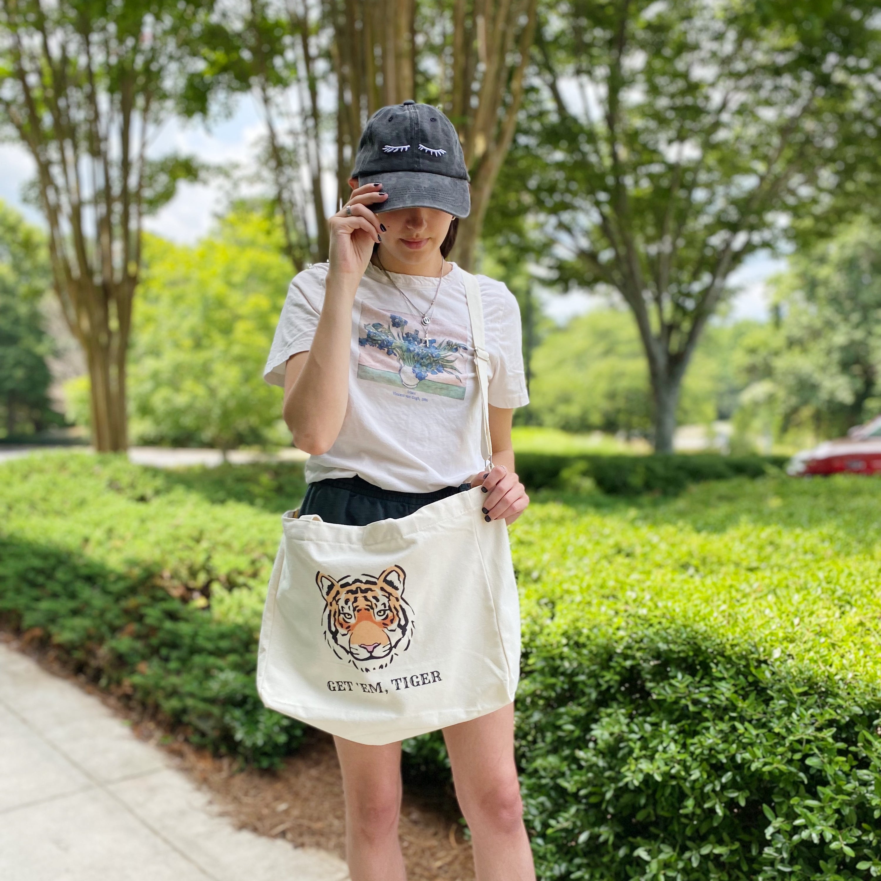 Words To Live By Canvas Tote featuring inspirational quotes, adjustable straps, and a spacious design for everyday use.