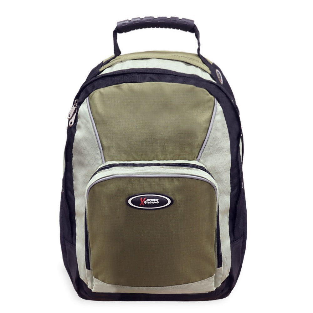 XTREME Multi-Compartment Backpack with suede bottom, showcasing its modern design and spacious compartments.