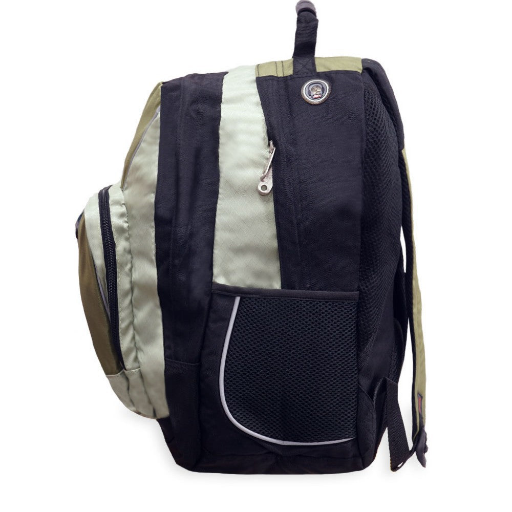 XTREME Multi-Compartment Backpack with suede bottom, showcasing its modern design and spacious compartments.