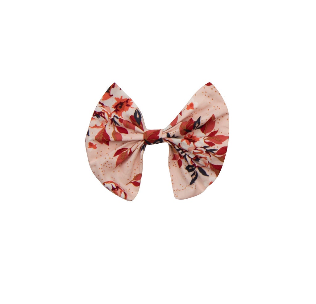 Autumn Love Bow featuring rustic colors and a luxurious velvet waist, perfect for fall styling.