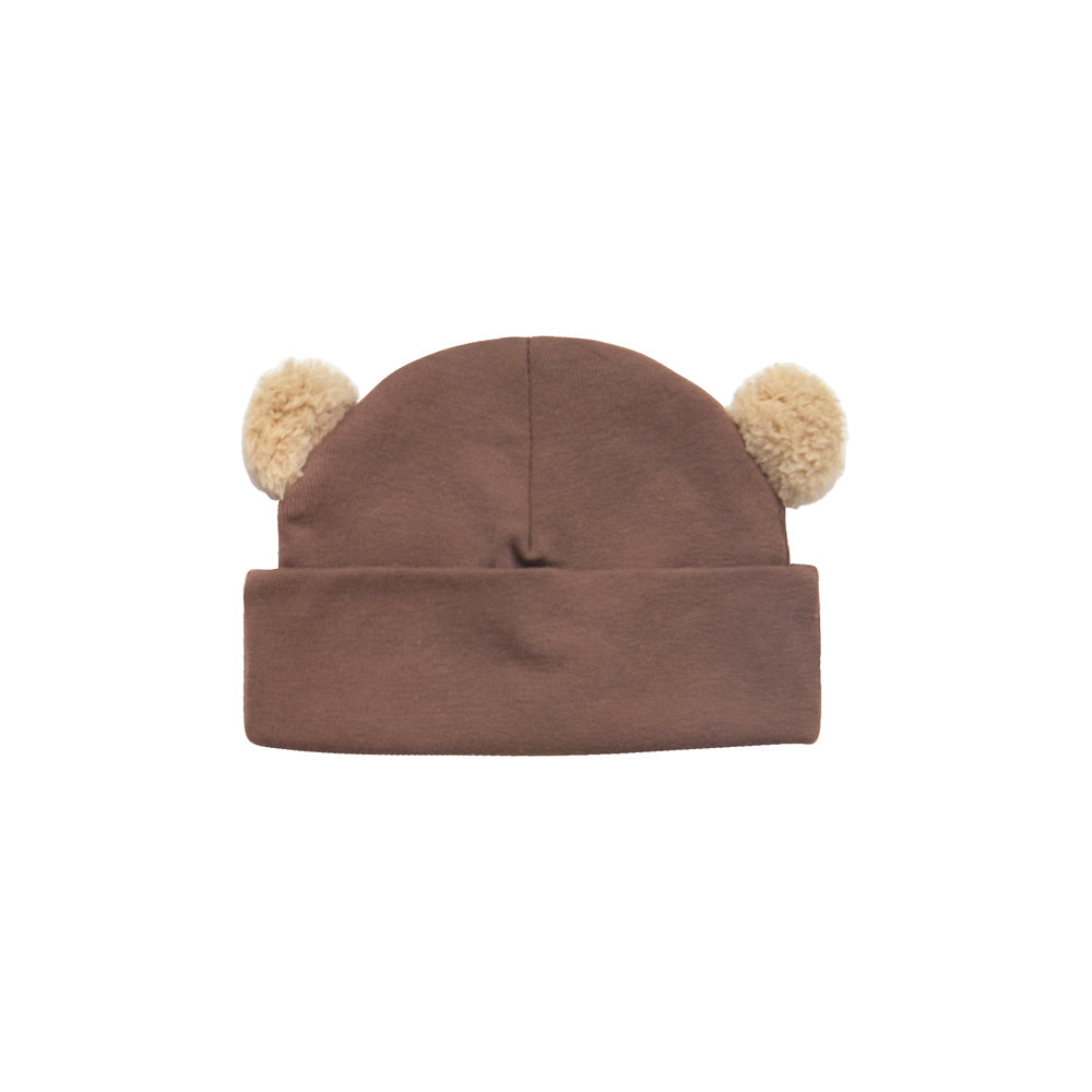 Adorable Bear Wear Baby Boy Cap featuring a cute bear design, perfect for stylish infants.