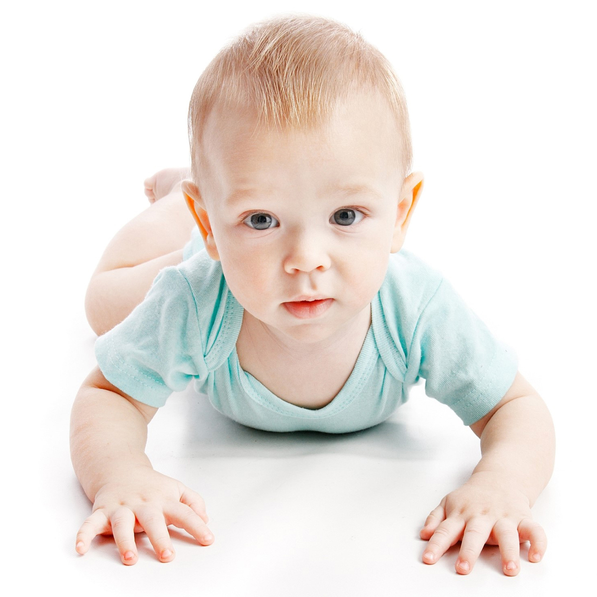 A colorful assortment of boys' short sleeve onesies in various fun prints, made from 100% cotton rib knit fabric.