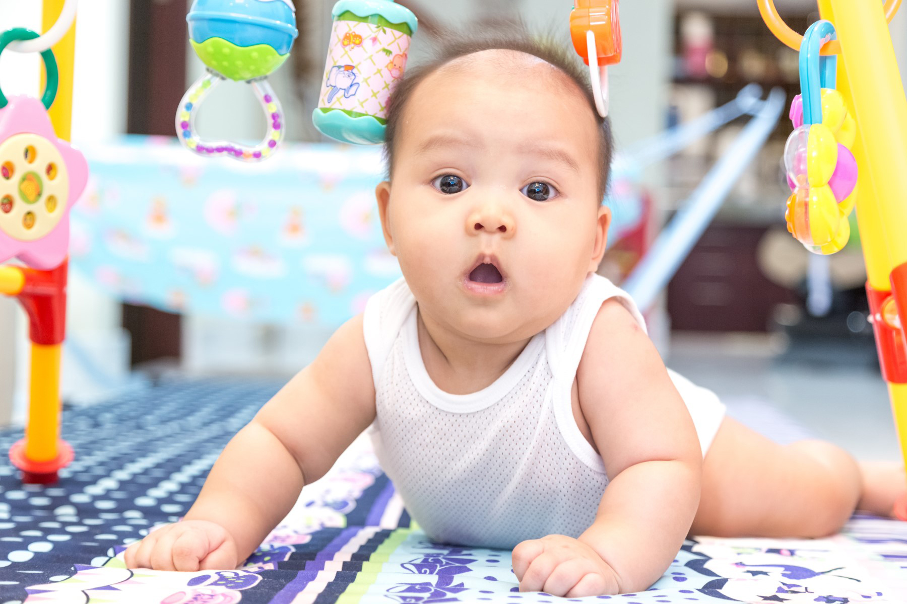 Boys' Printed Tank Top 6 Pack featuring colorful variety prints made from soft cotton fabric, perfect for summer wear.