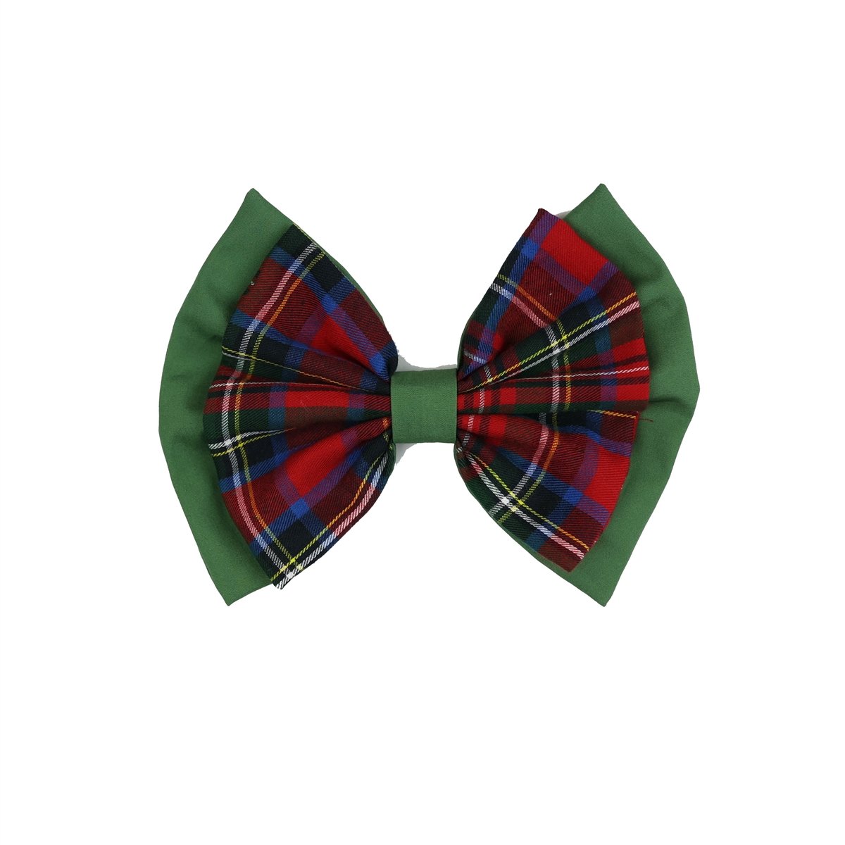 A festive Christmas Carol Matching Hair Bow featuring vibrant colors and holiday-themed patterns, perfect for seasonal celebrations.