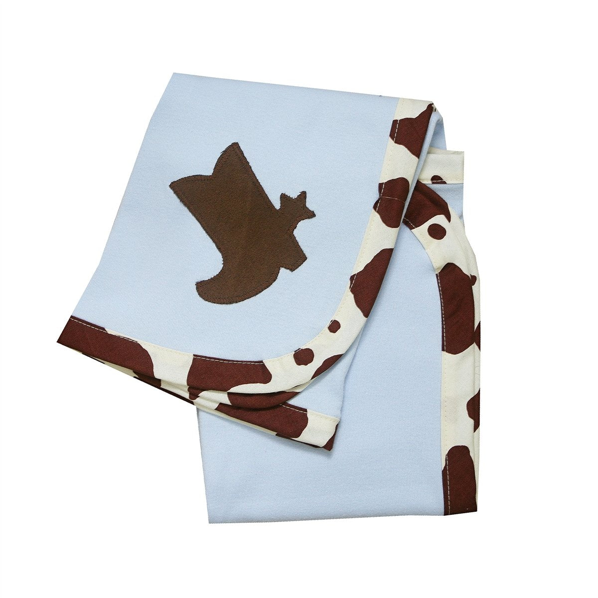 A soft and cozy Chuckwagon Gang Receiving Blanket featuring playful designs, perfect for newborns and infants.