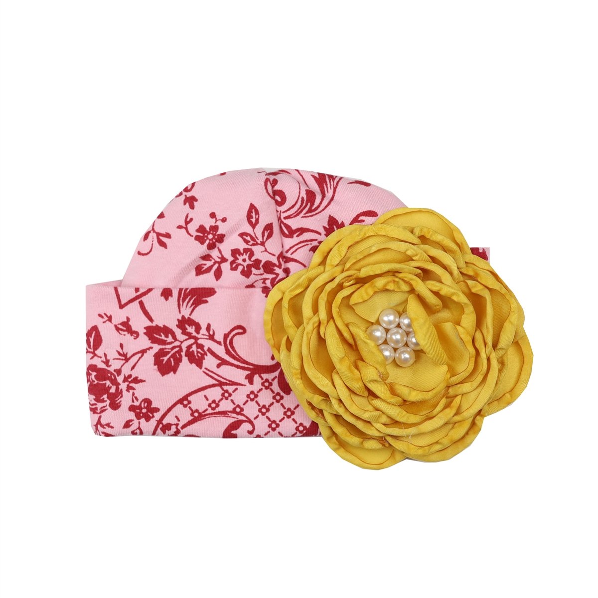 A stylish cranberry-colored garden cap designed for outdoor activities, featuring an adjustable strap and breathable fabric.