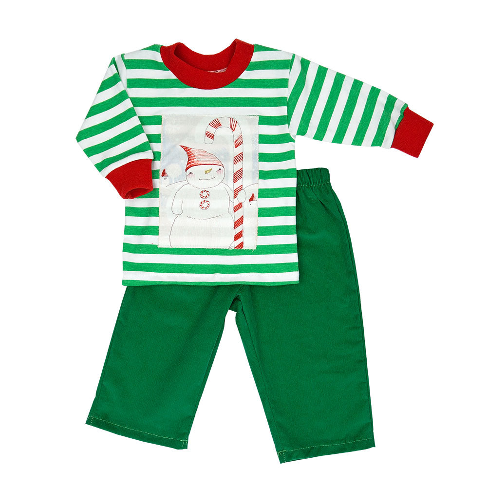 Haute Baby Merry Merry Boy outfit featuring festive colors and patterns, perfect for holiday celebrations.