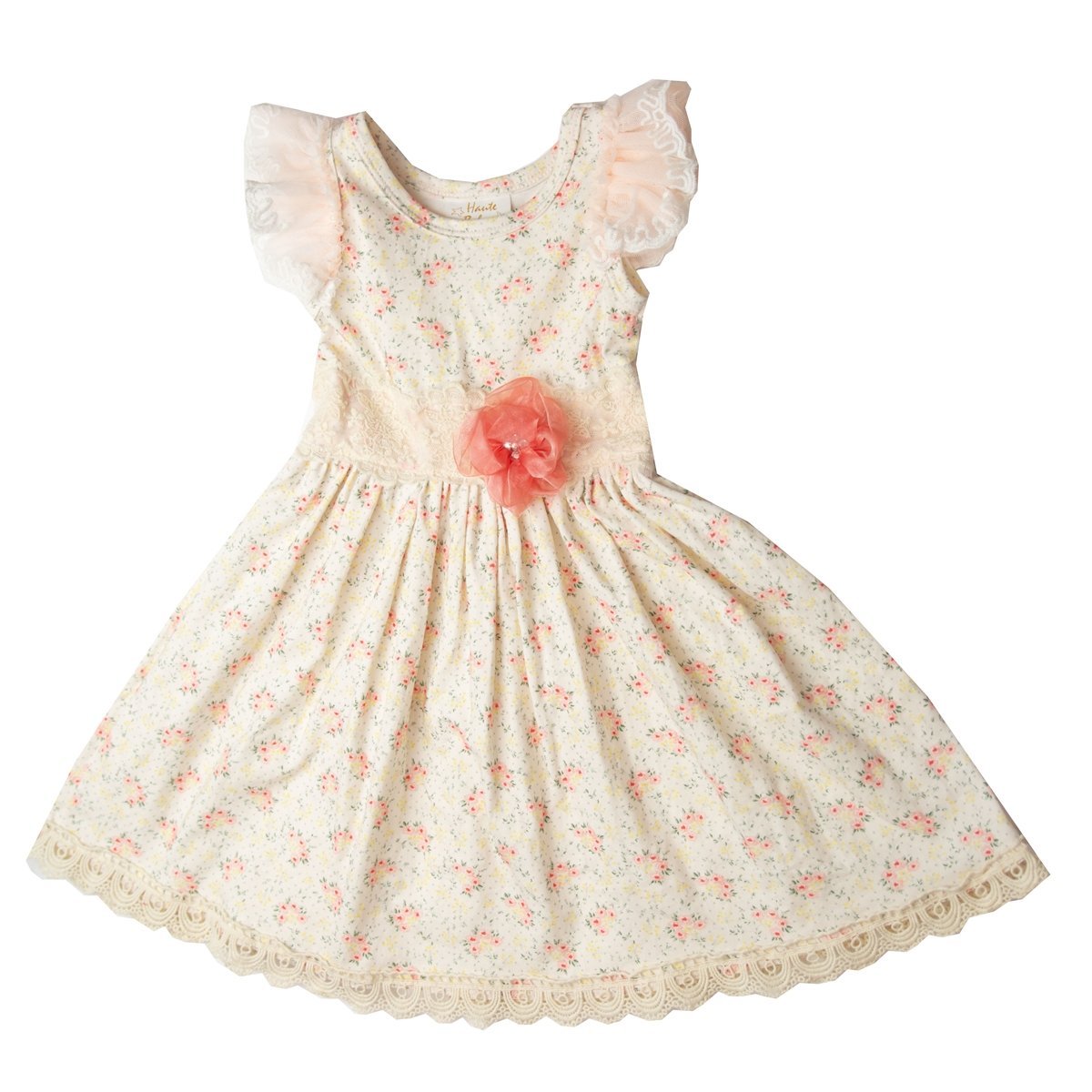 A vibrant and charming infant toddler girls dress featuring spring-inspired colors and patterns, perfect for special occasions.