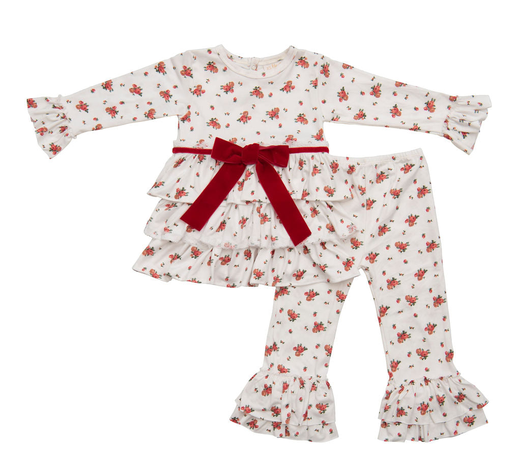 A beautiful Holiday Magic Baby Dress featuring festive colors and patterns, perfect for holiday celebrations and special occasions.