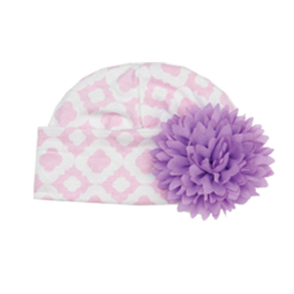 A stylish lavender hat with a matching design, perfect for various outfits and occasions.