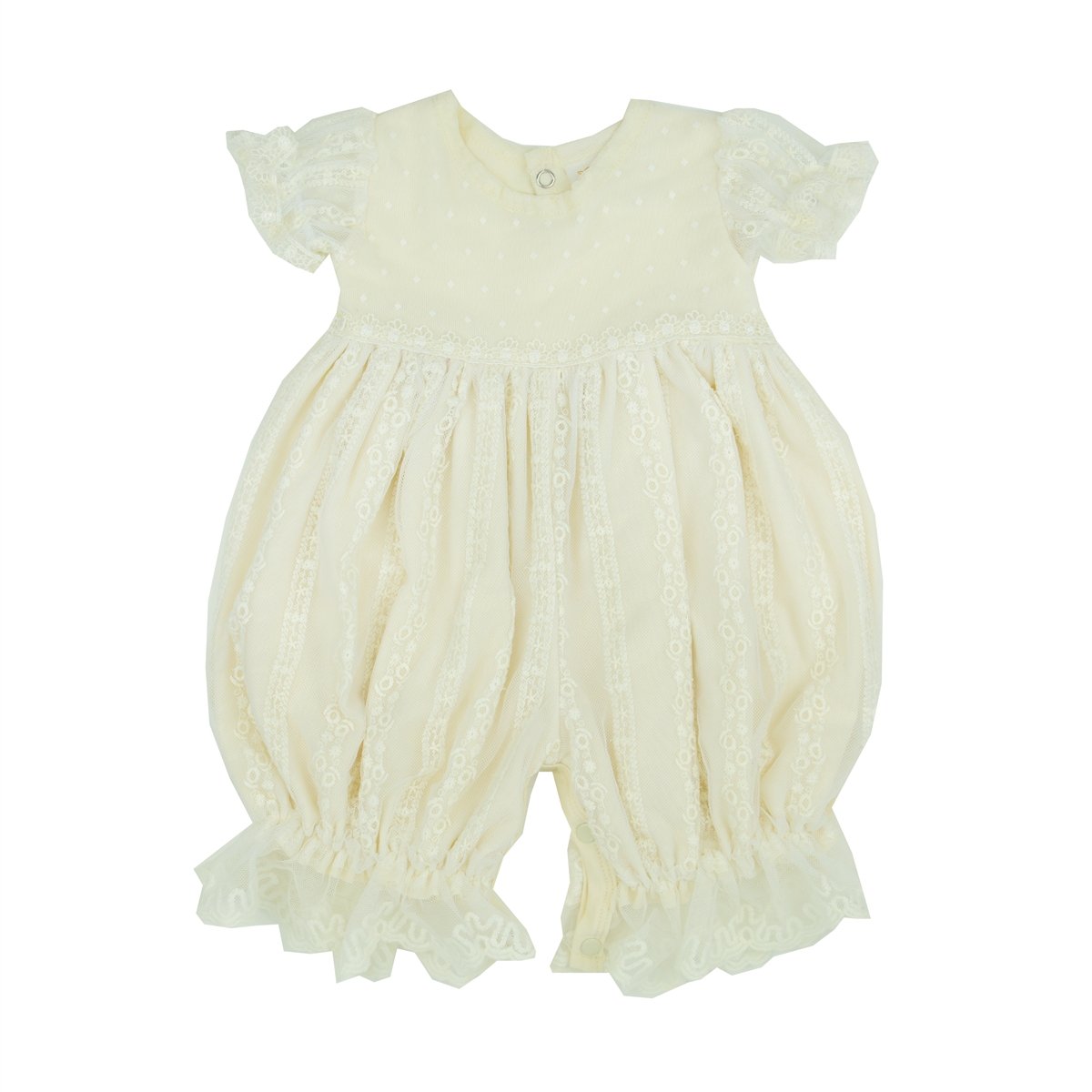 Mary Catherine Infant Girls Heirloom Romper featuring elegant design and soft fabric, perfect for special occasions.