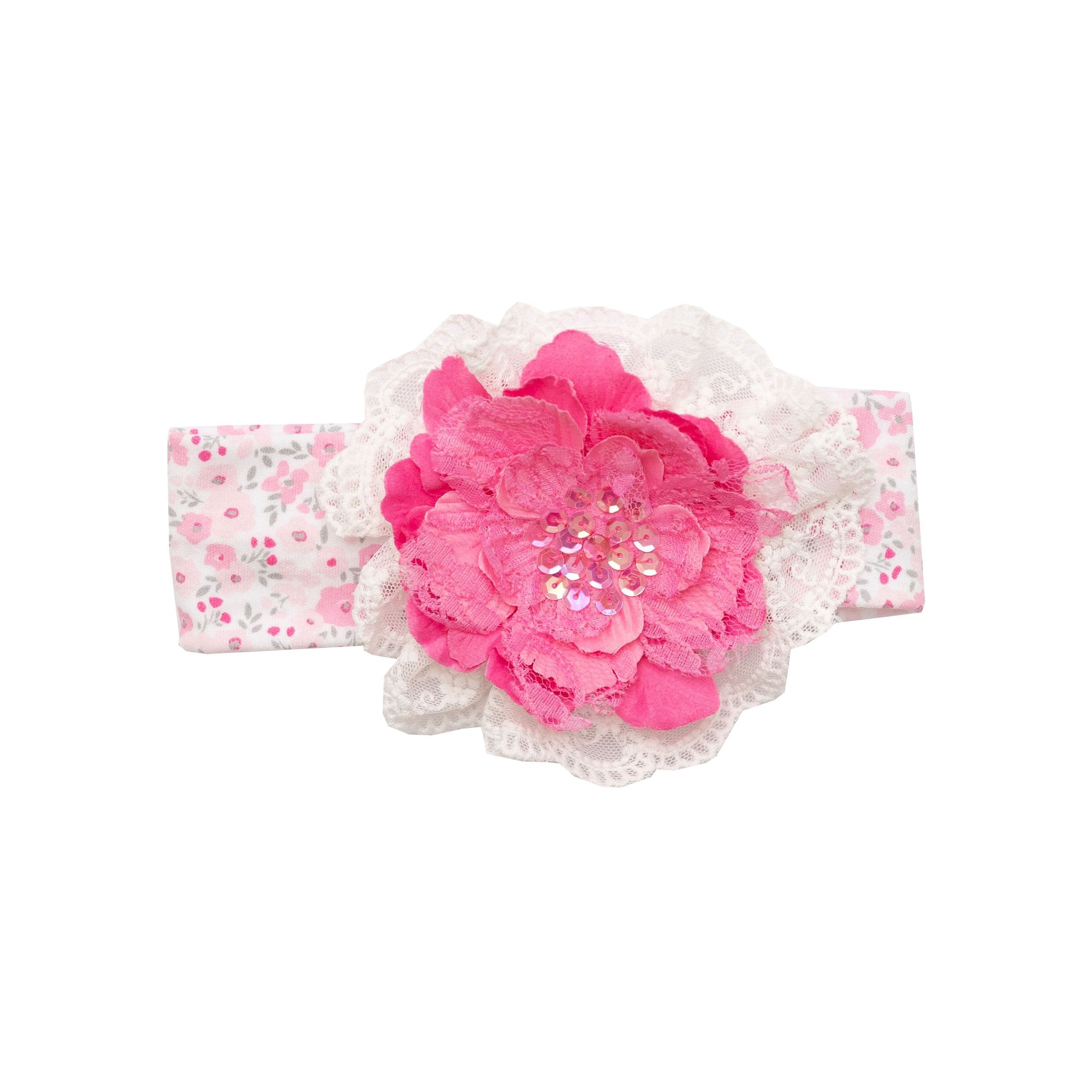 Poppy Dream Headband featuring a vibrant floral design, perfect for stylish outfits.