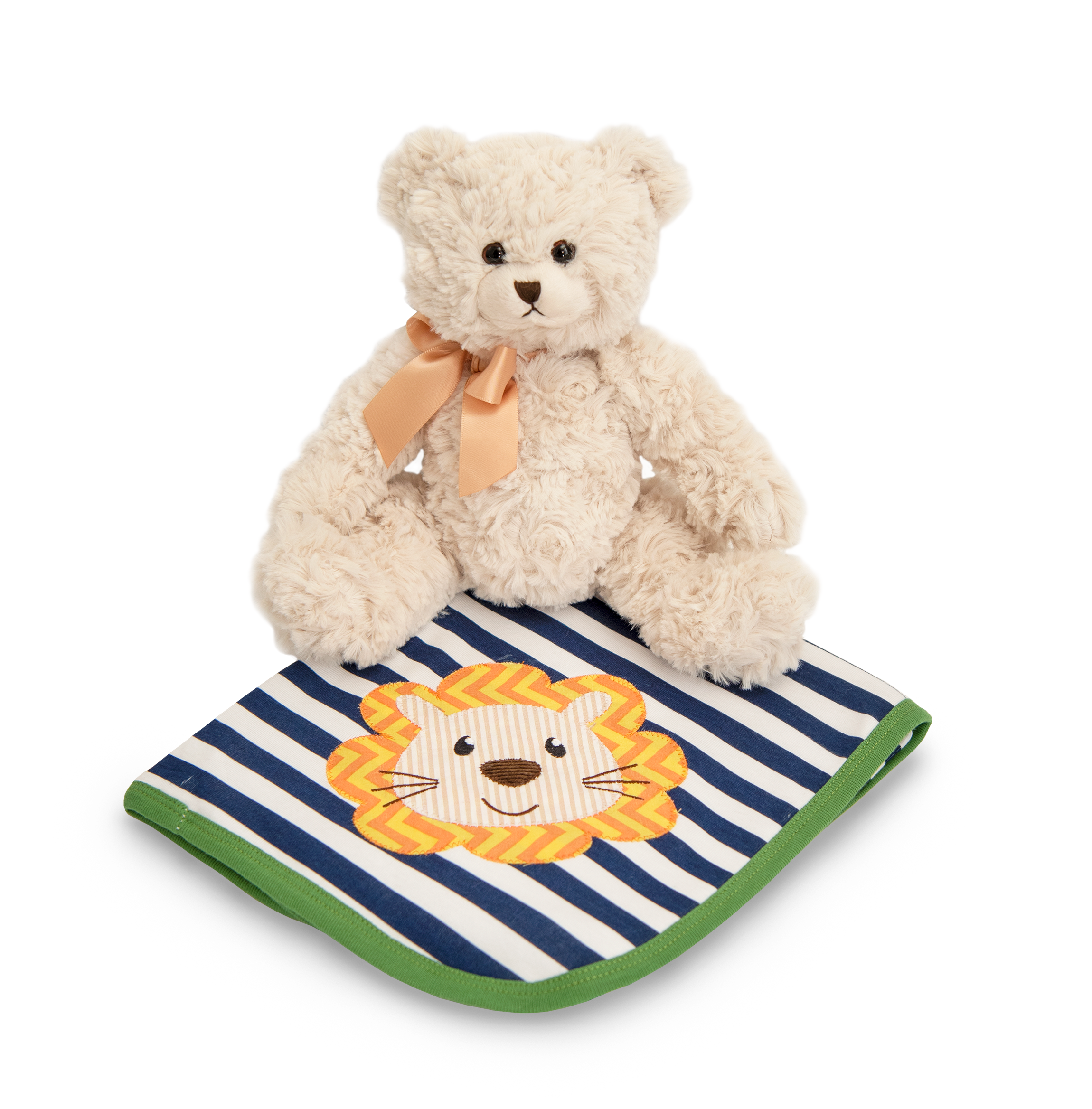 Roaring Cute Blanket Gift Set featuring a soft blanket and a plush bear, perfect for newborns.