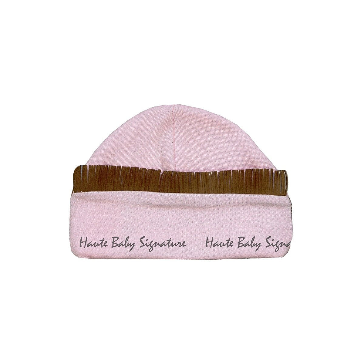 Rodeo Queen Baby Girl Cap with faux leather fringe, perfect for little cowgirls.