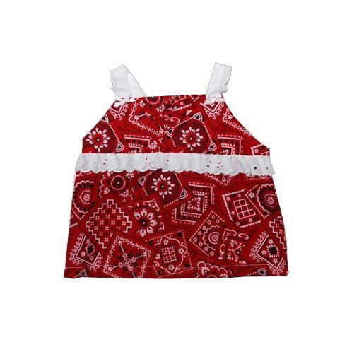 Rodeo Queen Infant Toddler Girl Bandana Halter Top featuring a vibrant paisley pattern, perfect for little cowgirls.