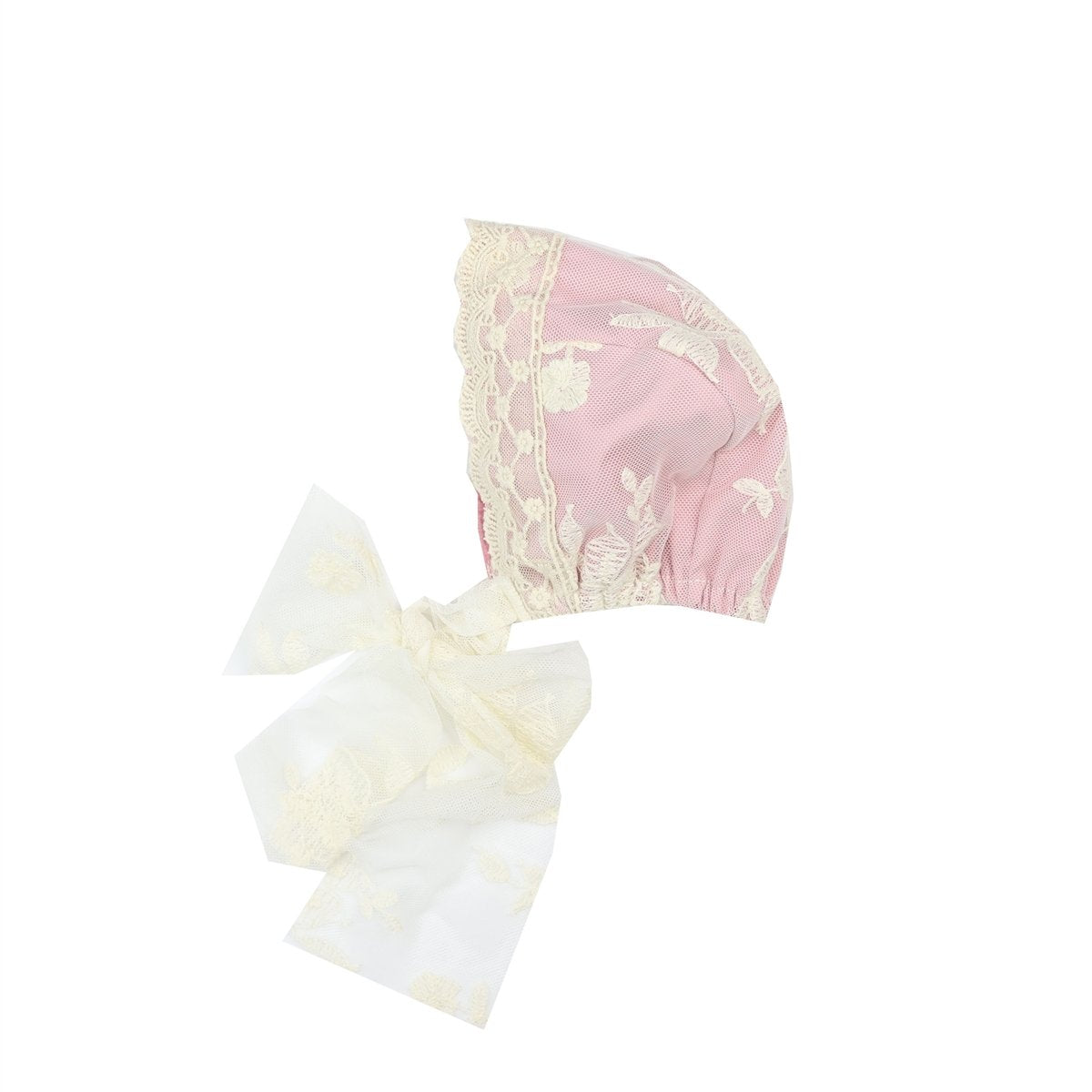 A stylish Rose Matching Bonnet featuring a vibrant rose pattern, designed for elegance and comfort.