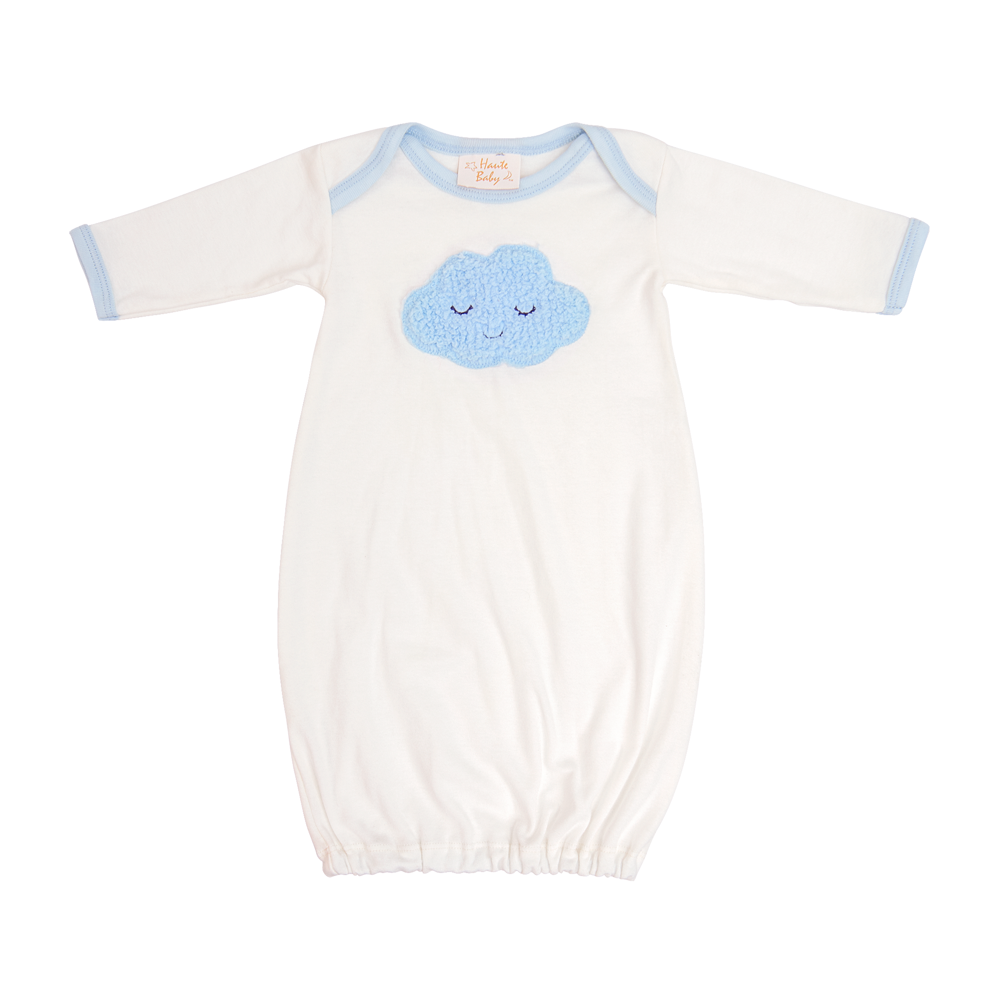 A soft and adorable Sleepy Time Take Me Home Gown for newborns, featuring high-quality fabric and a sweet design, perfect for cozy sleep.