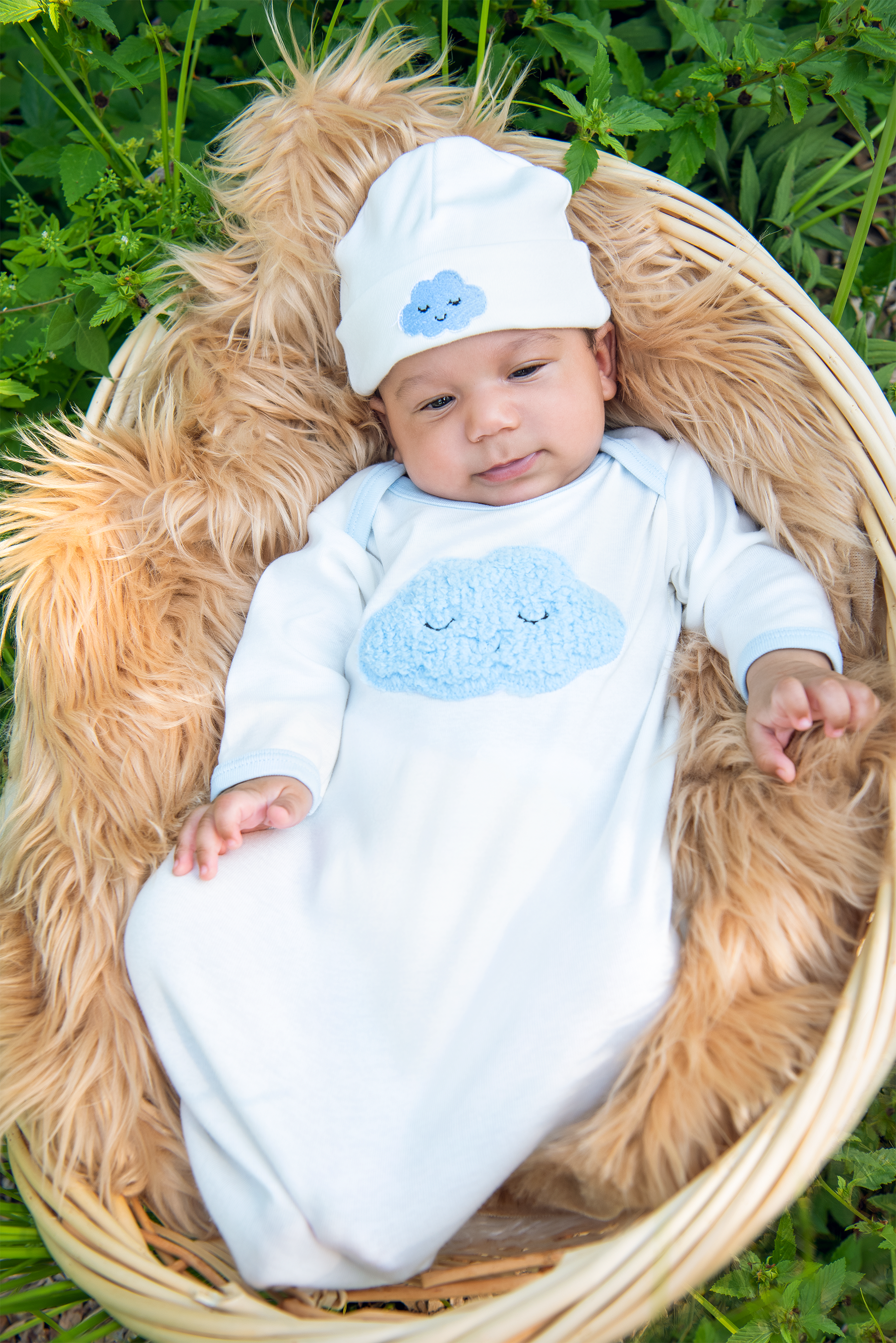 A soft and adorable Sleepy Time Take Me Home Gown for newborns, featuring high-quality fabric and a sweet design, perfect for cozy sleep.