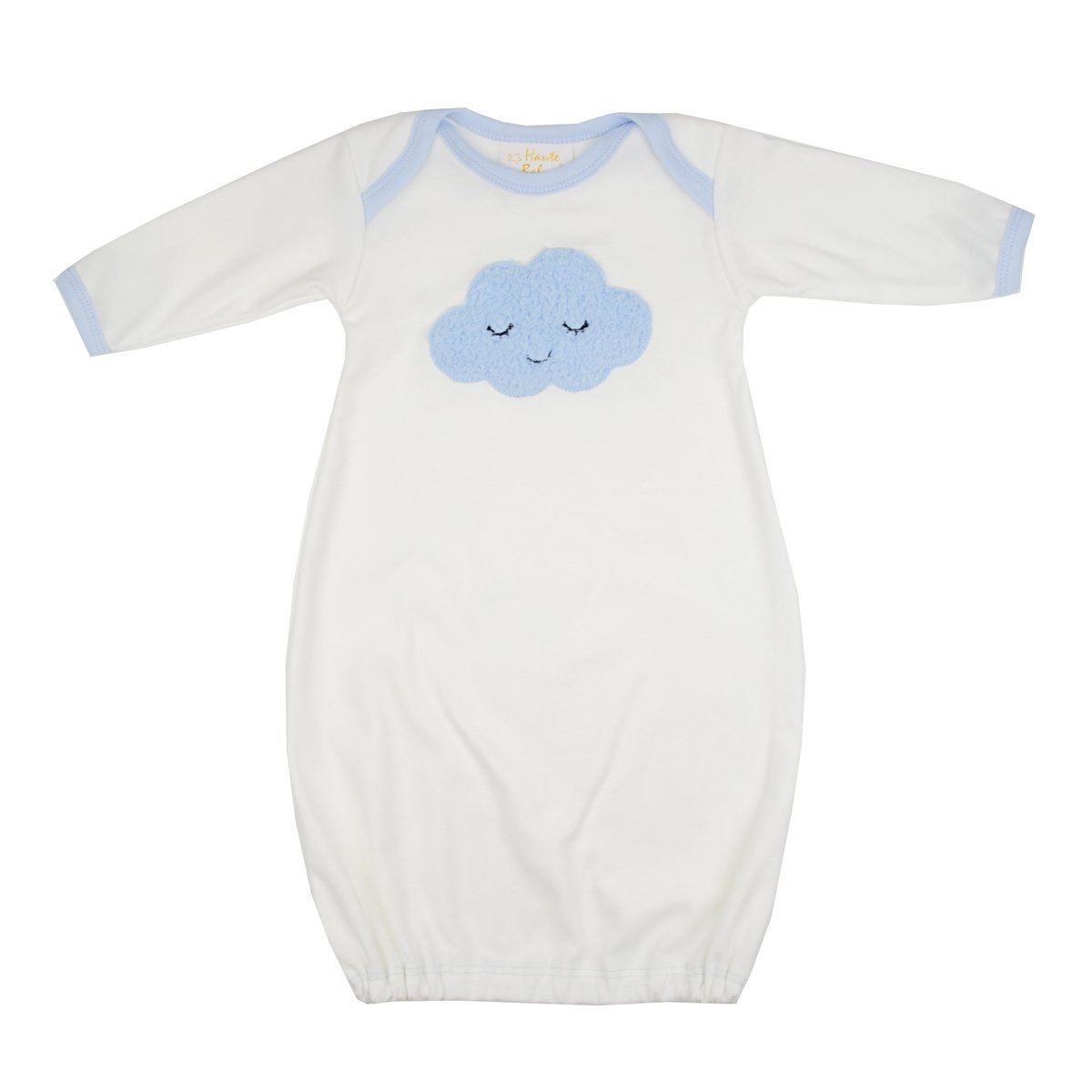 A soft and adorable Sleepy Time Take Me Home Gown for newborns, featuring high-quality fabric and a sweet design, perfect for cozy sleep.