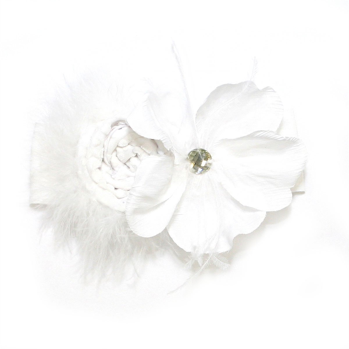 Elegant white Swan Lake Headband, inspired by graceful swans, perfect for spring styling.