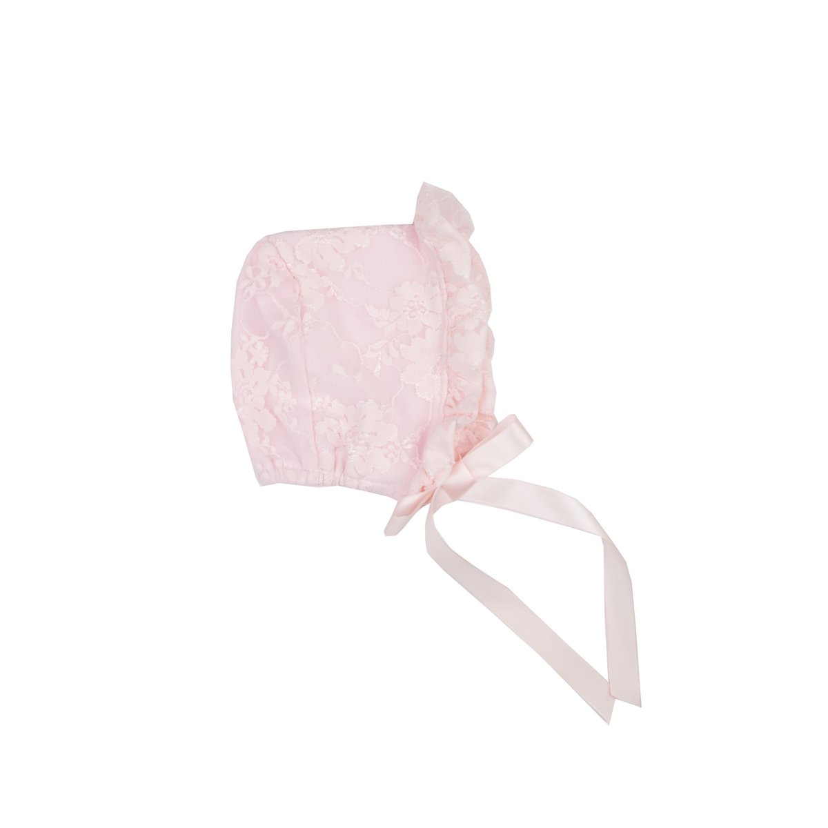 A stylish Sweet Rose Matching Bonnet featuring a beautiful rose pattern, made from soft and breathable fabric, perfect for various occasions.