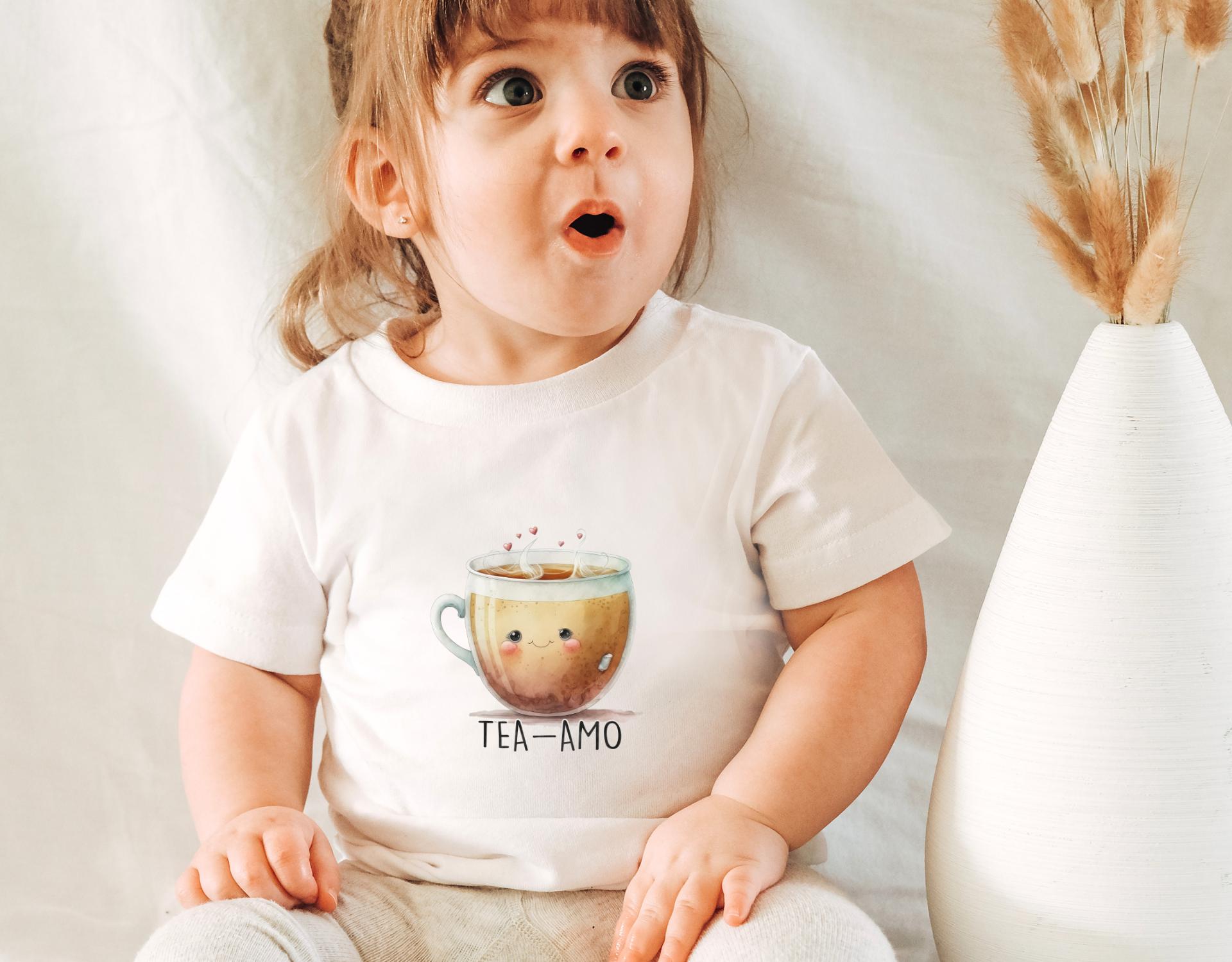 Adorable Teacup Valentine Toddler Shirt featuring a cute teacup design, perfect for Valentine's Day celebrations.