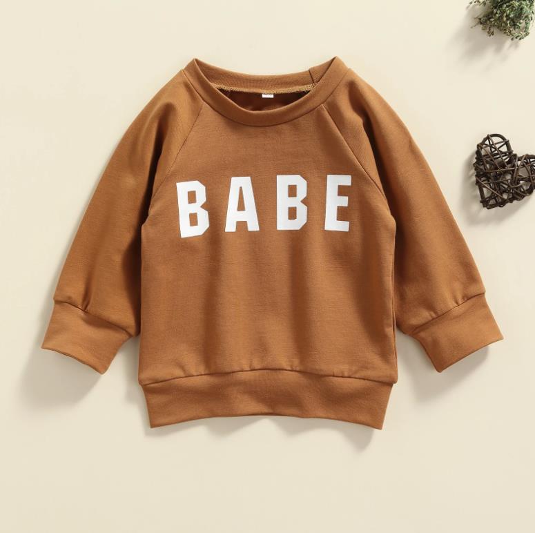 Unisex Babe Sweatshirt Tops for ages 0-3Y, featuring a soft and breathable fabric in a stylish design suitable for both boys and girls.