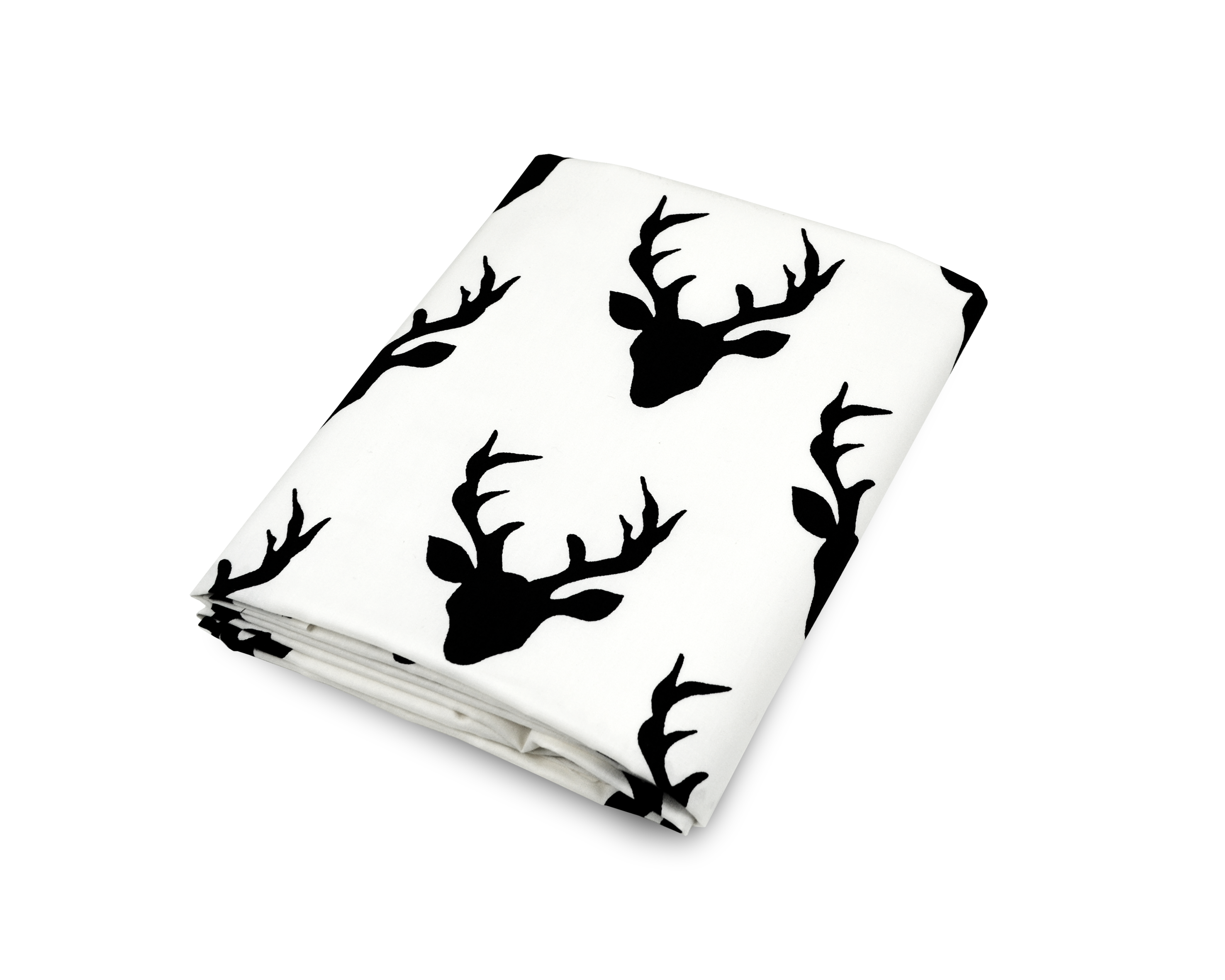 Mila Classic Crib Bedding Set featuring modern woodland deer design in soft cotton fabric, including a plush minky blanket and fitted sheet.