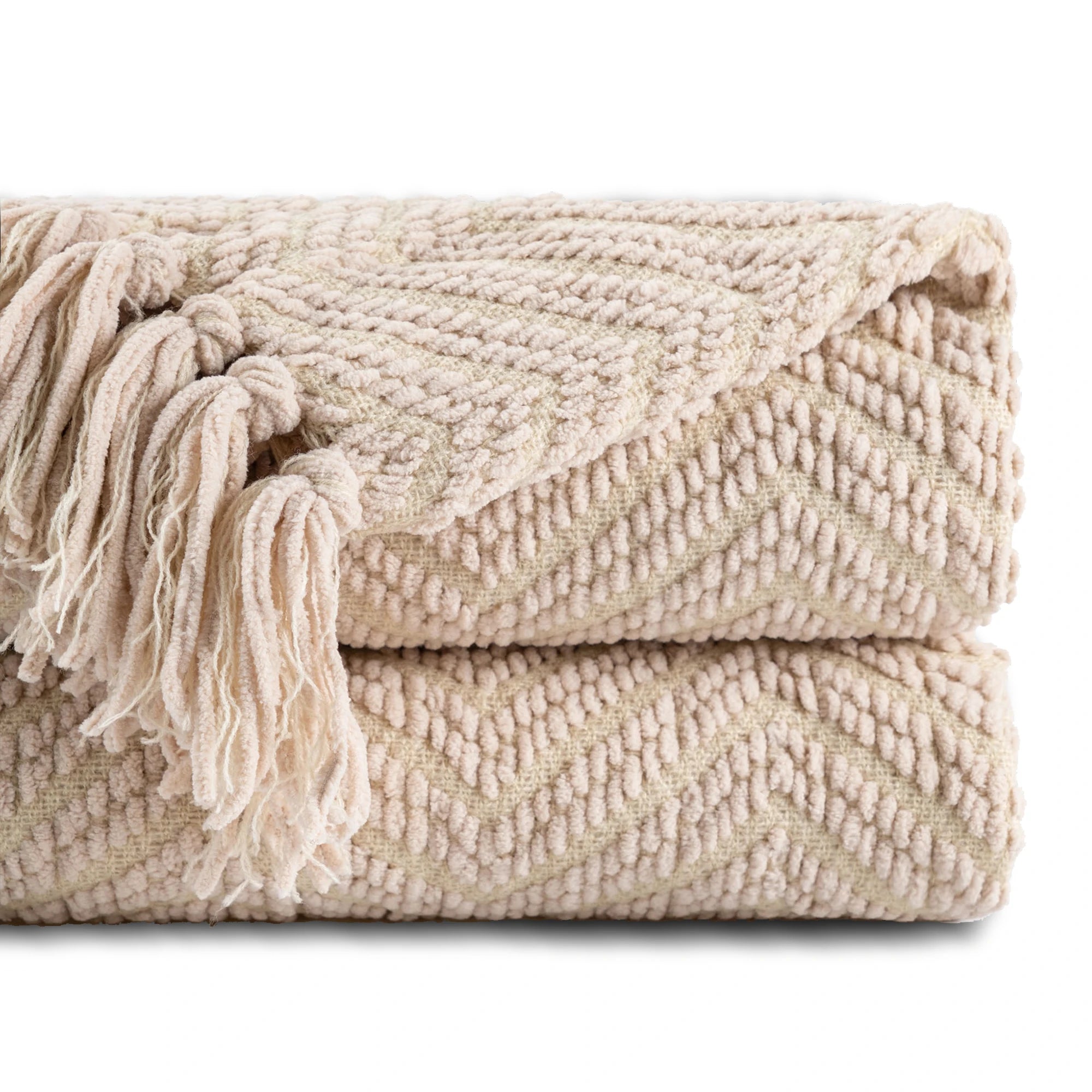 Ziz-Zag Chielina Knitted Throw Blanket in rich color, showcasing its elegant texture and soft chenille material, perfect for cozying up on a sofa or bed.