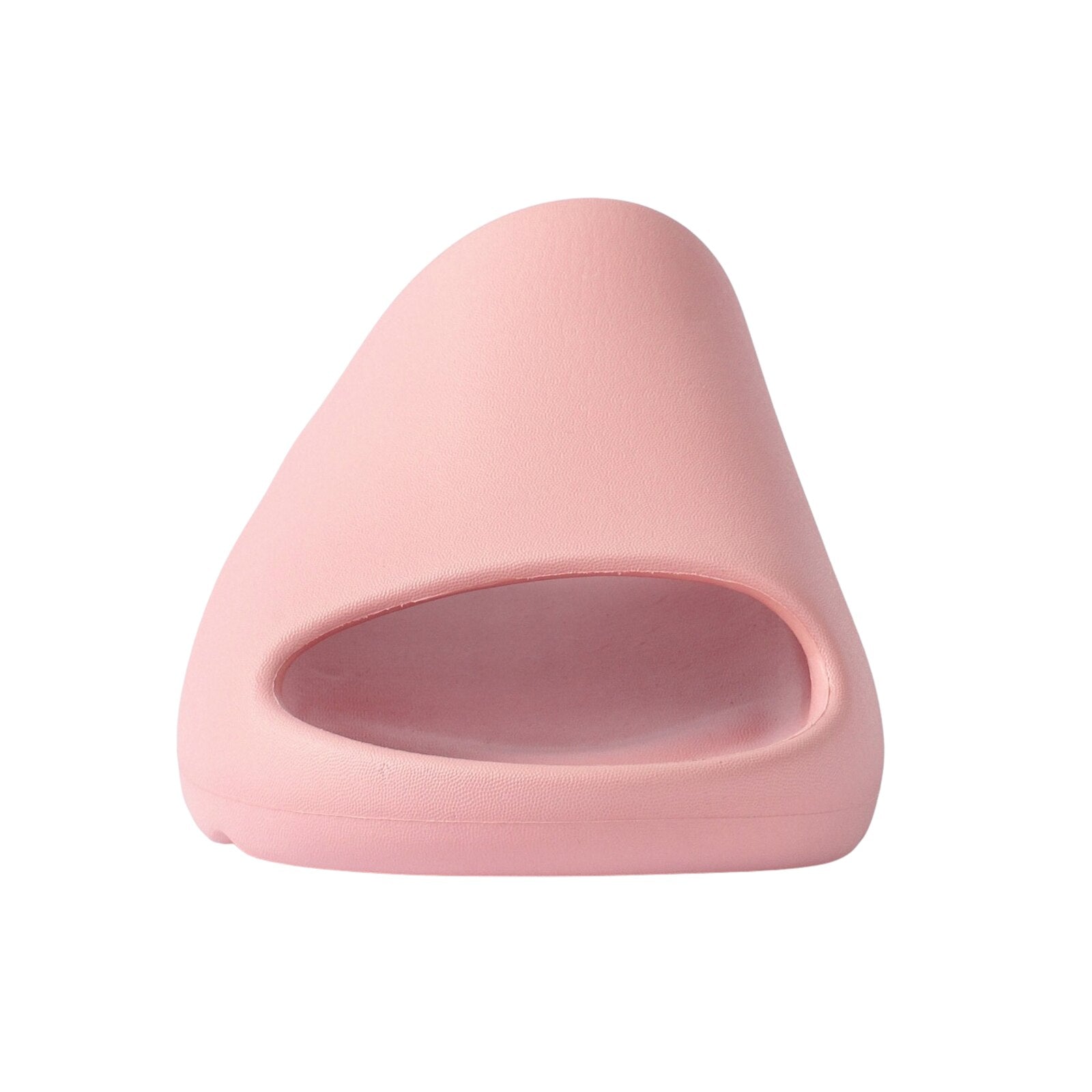 A pair of pink Cloud Pillow Slippers for women, featuring a soft EVA foam design, open toe, and a chunky platform base for comfort and style.