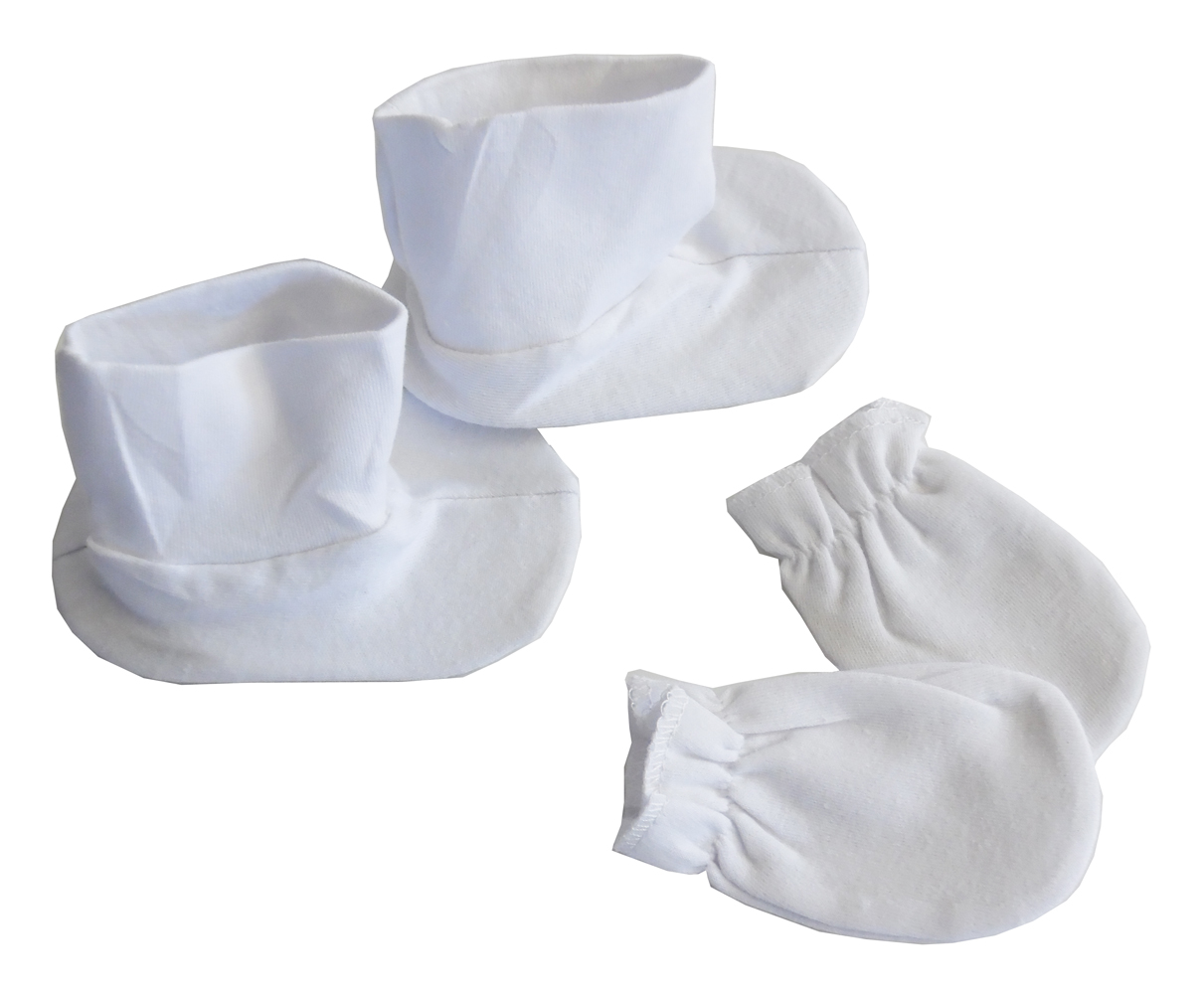 Main White Infant Booties image