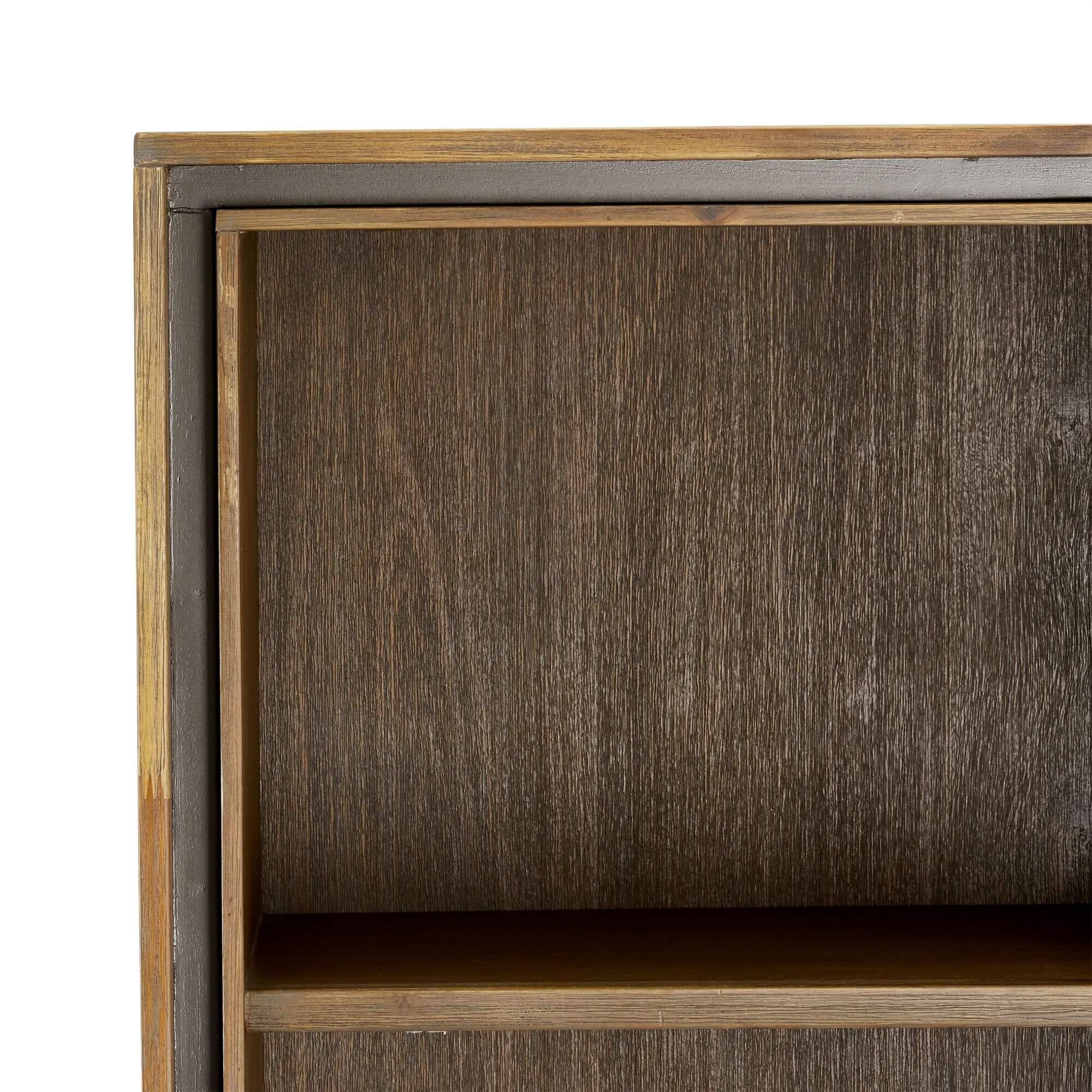 Bookcase Malaga made of solid acacia wood, featuring elegant design and ample storage space with practical drawers.