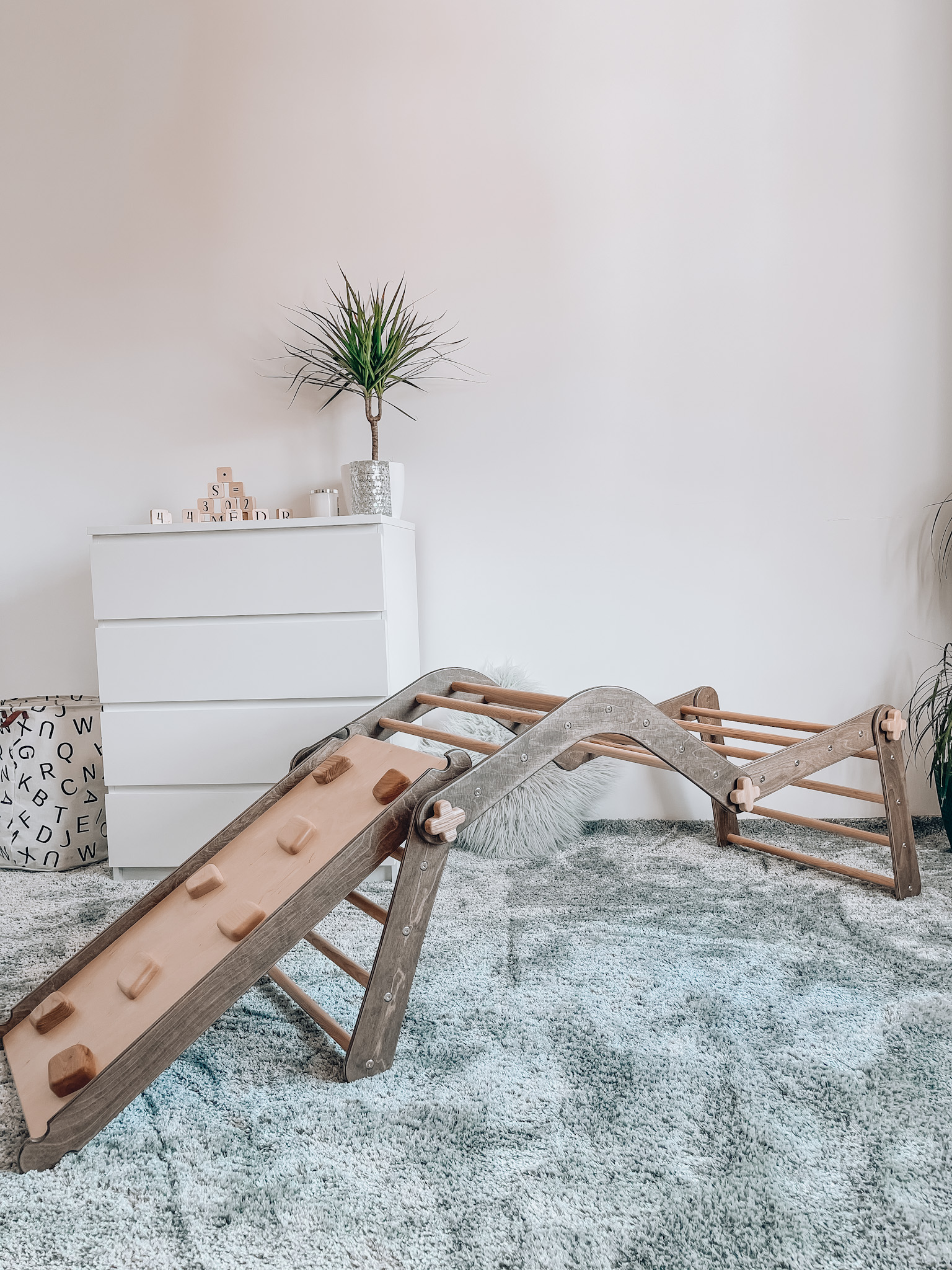 Brown Chipmunk Rock with slide, made of durable plywood, designed for children's play, featuring a rustic finish and safe edges.